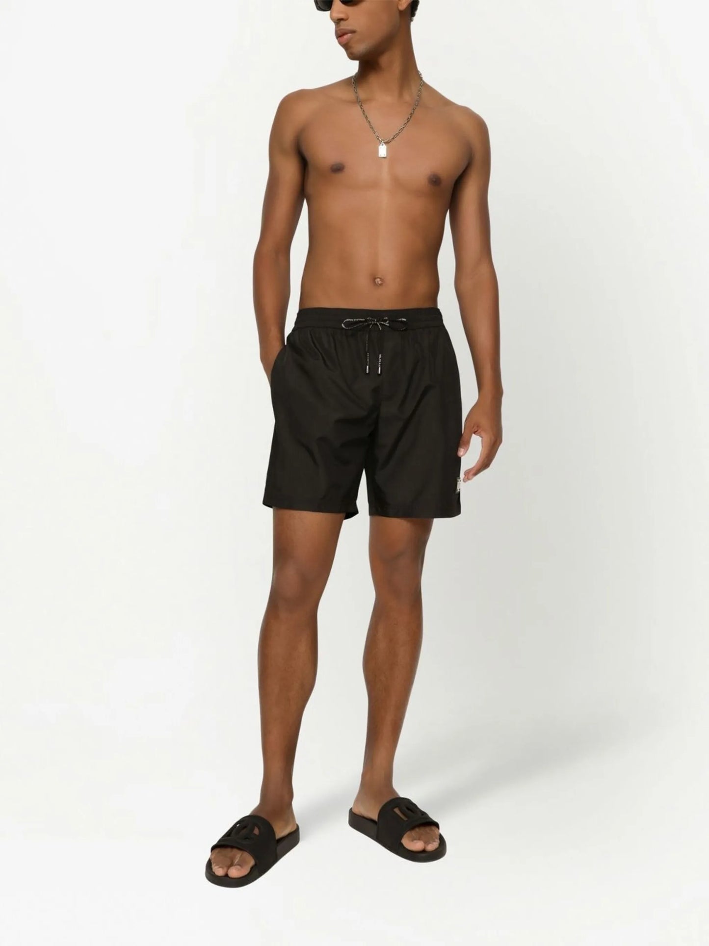 logo-tag swim shorts