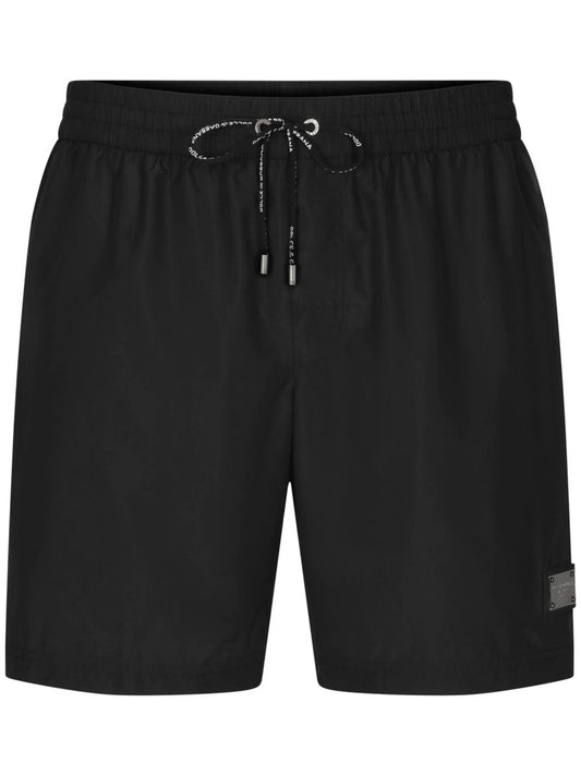 logo-tag swim shorts