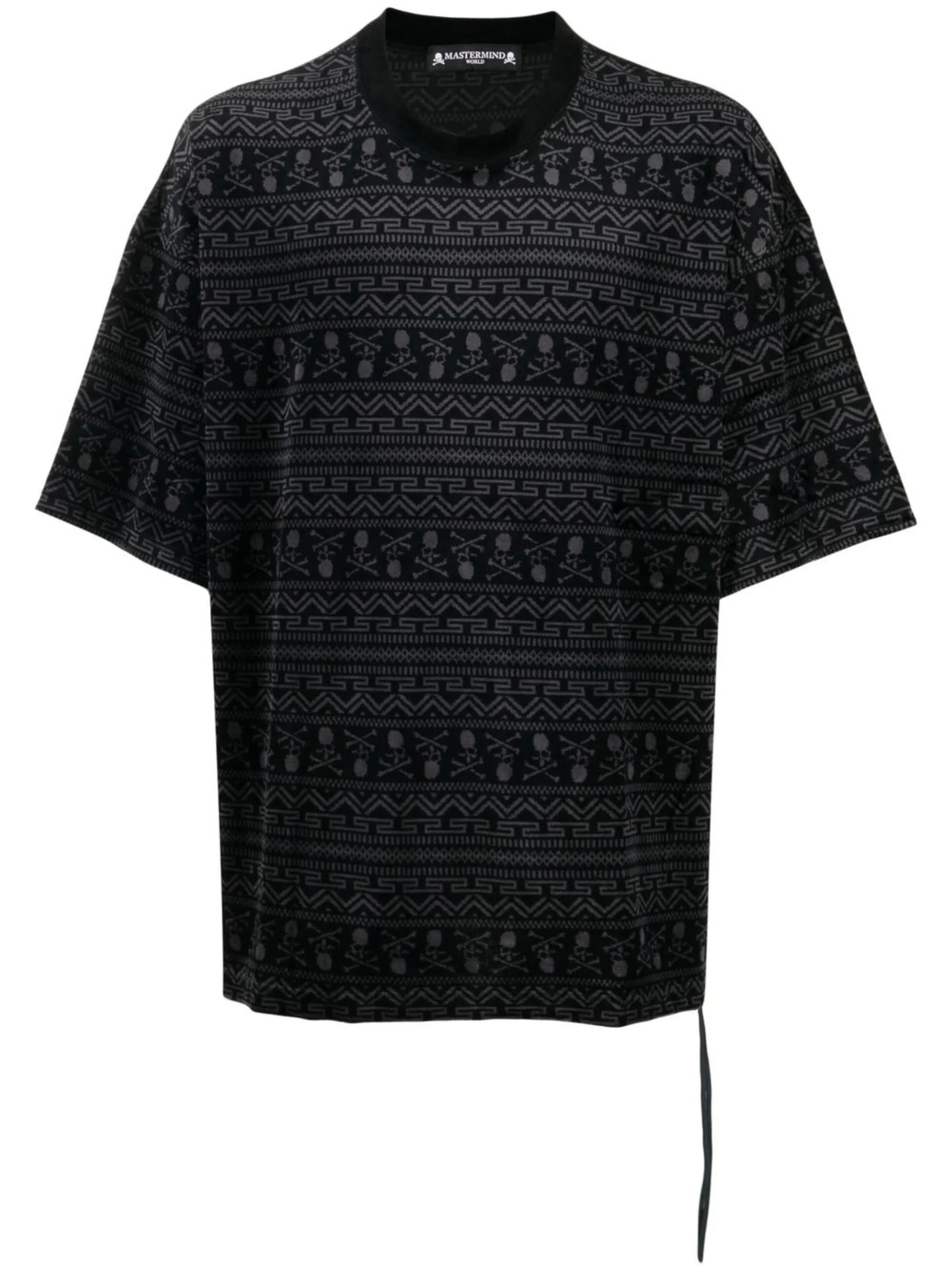 abstract-pattern short-sleeve T-shirt