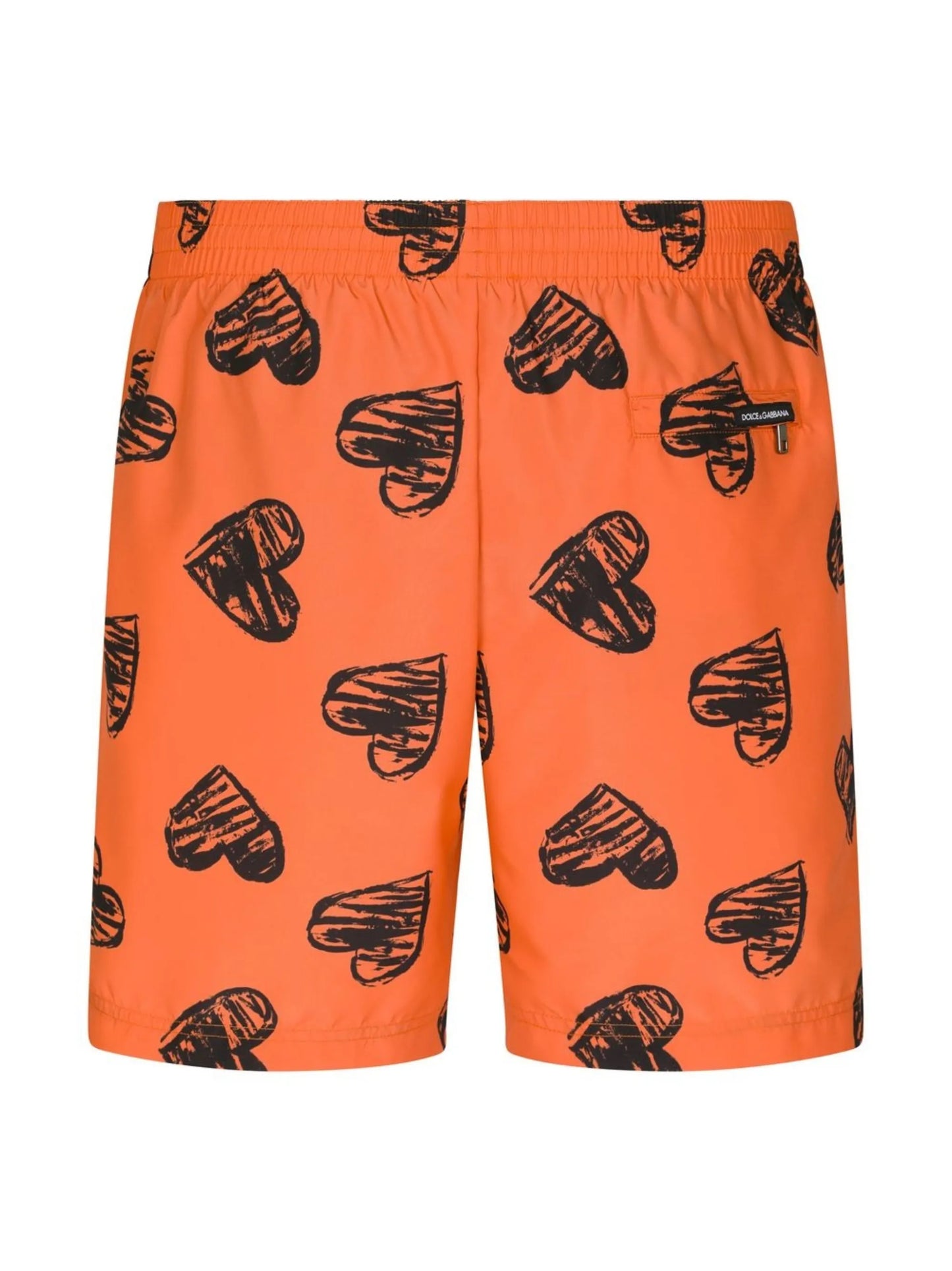 heart-print swim shorts
