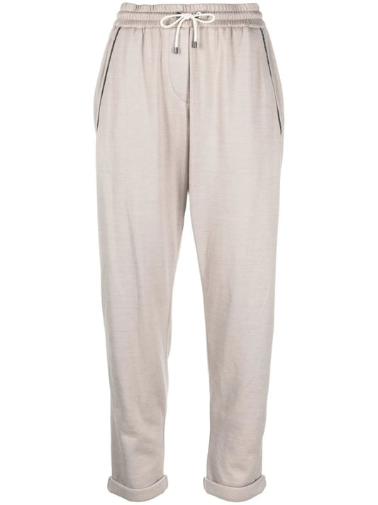 cropped track pants