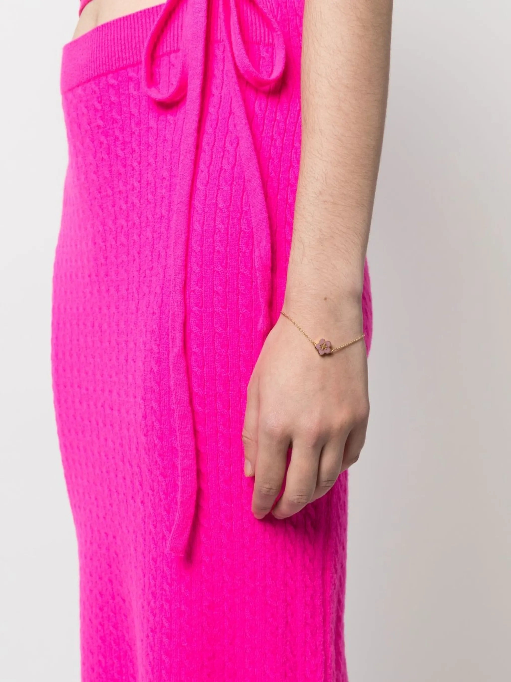 Kira floral-charm bracelet