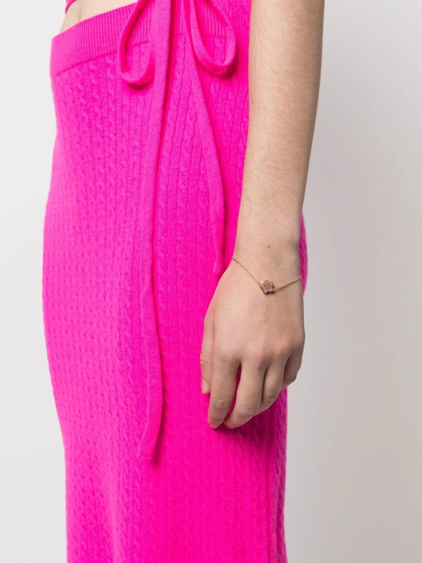 Kira floral-charm bracelet