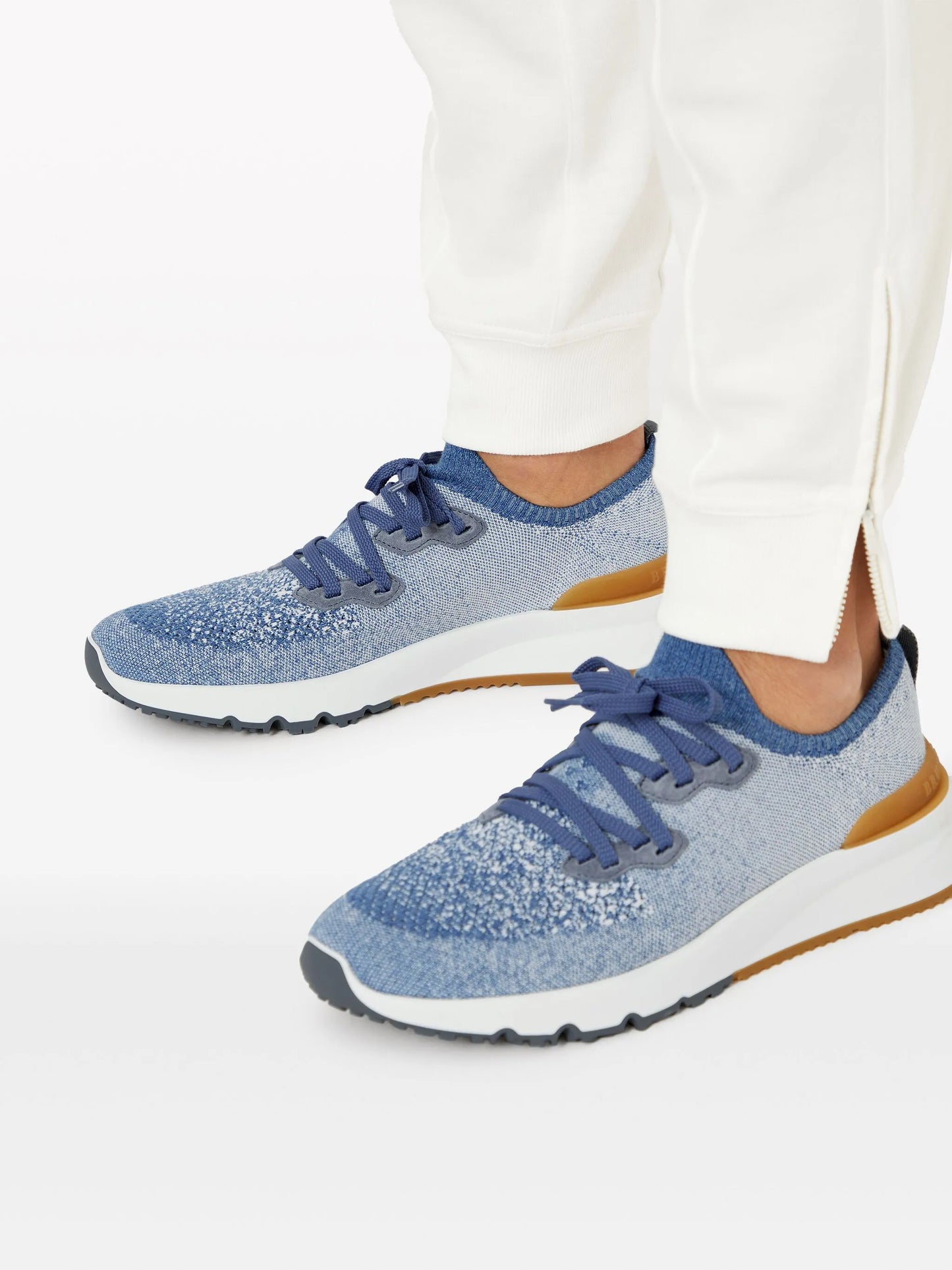 speckled low-top sneakers