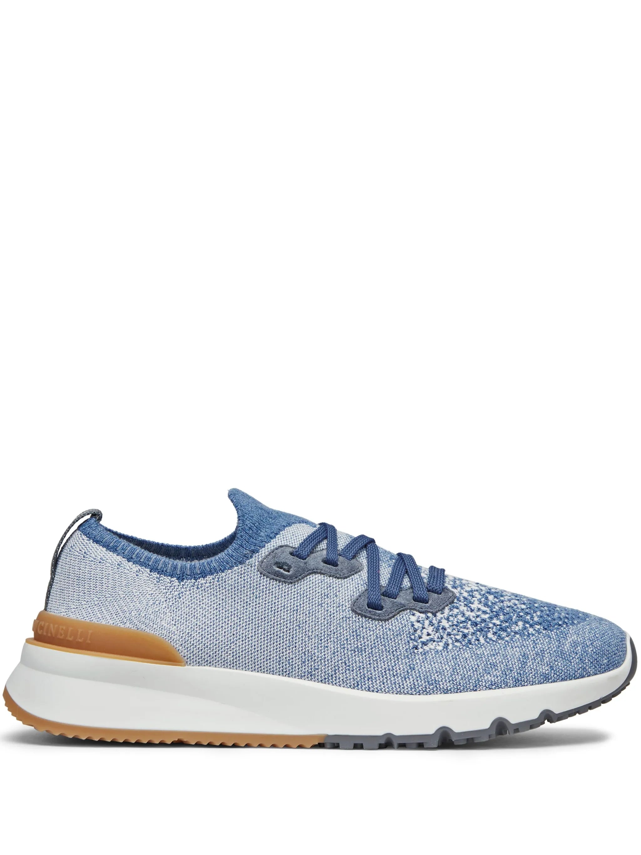 speckled low-top sneakers
