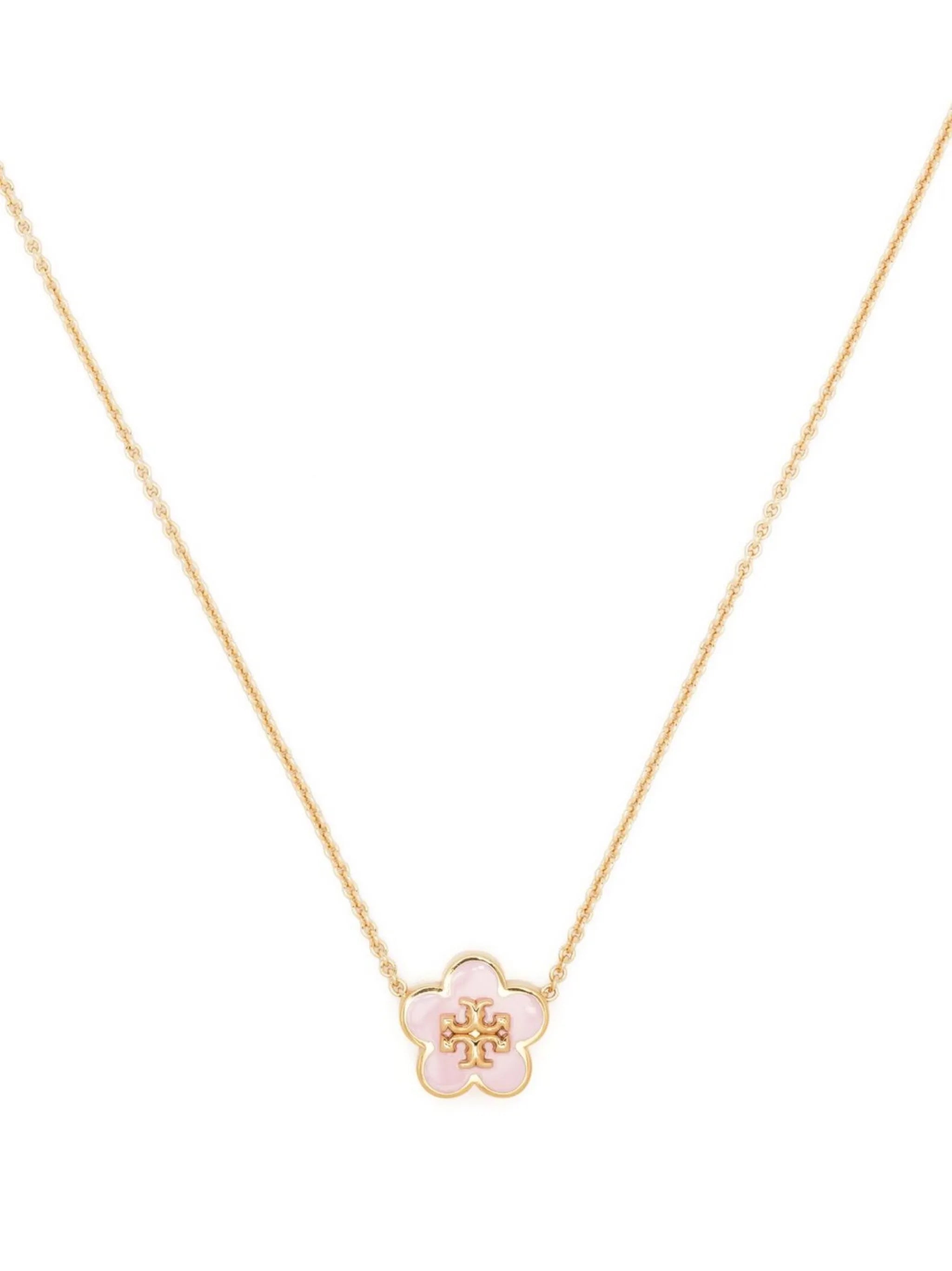 Kira flower-pendant necklace
