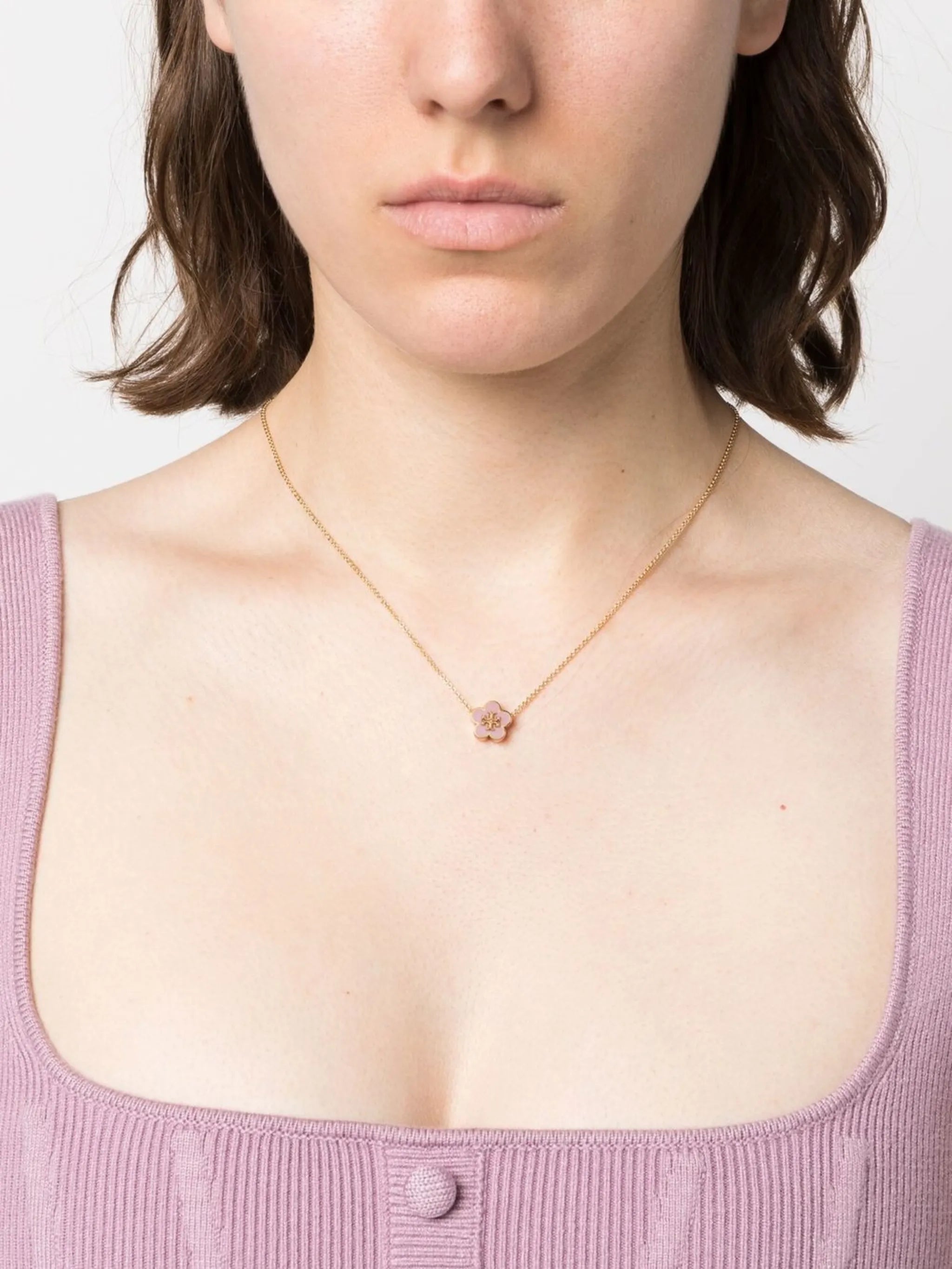 Kira flower-pendant necklace