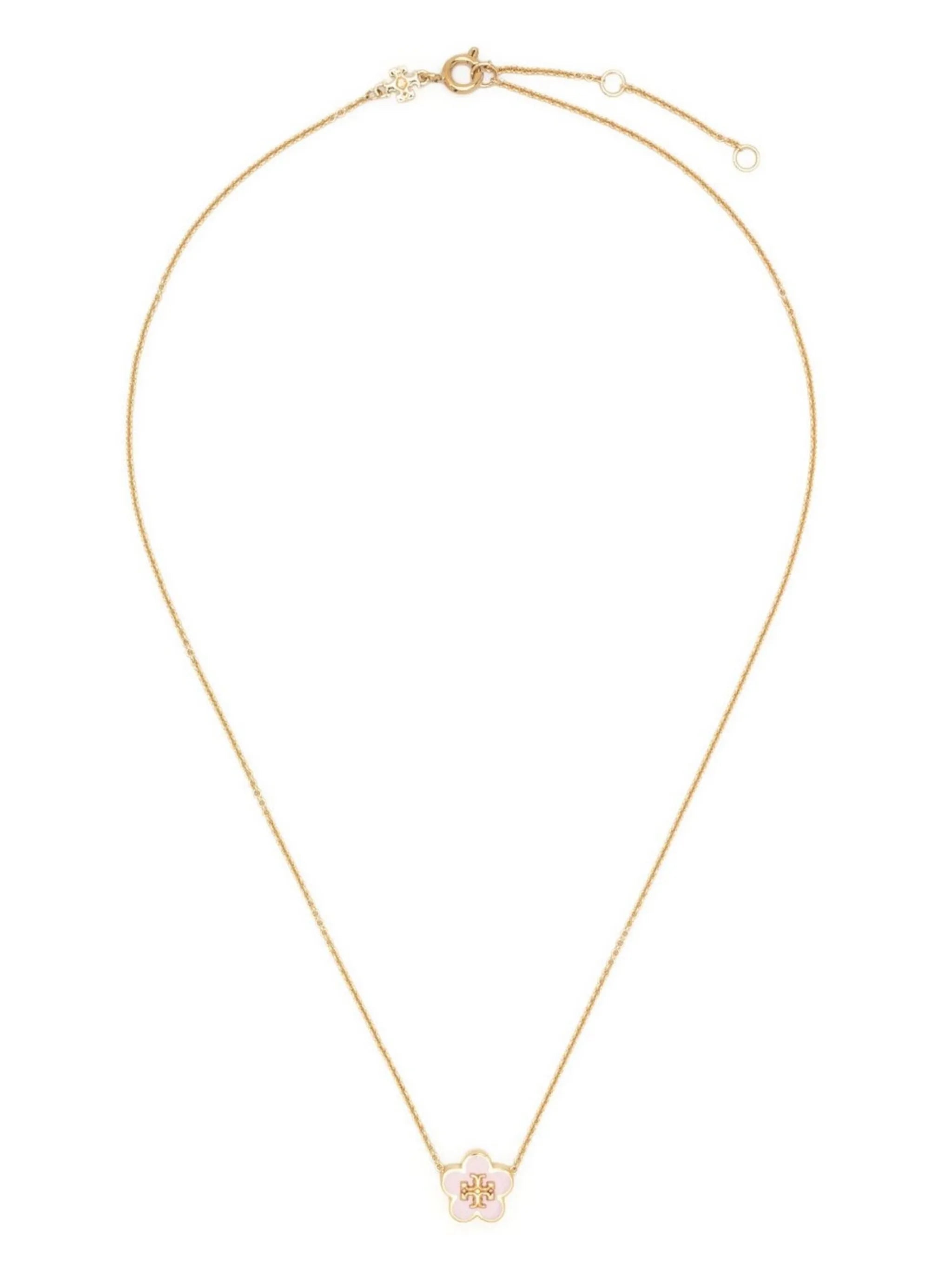 Kira flower-pendant necklace