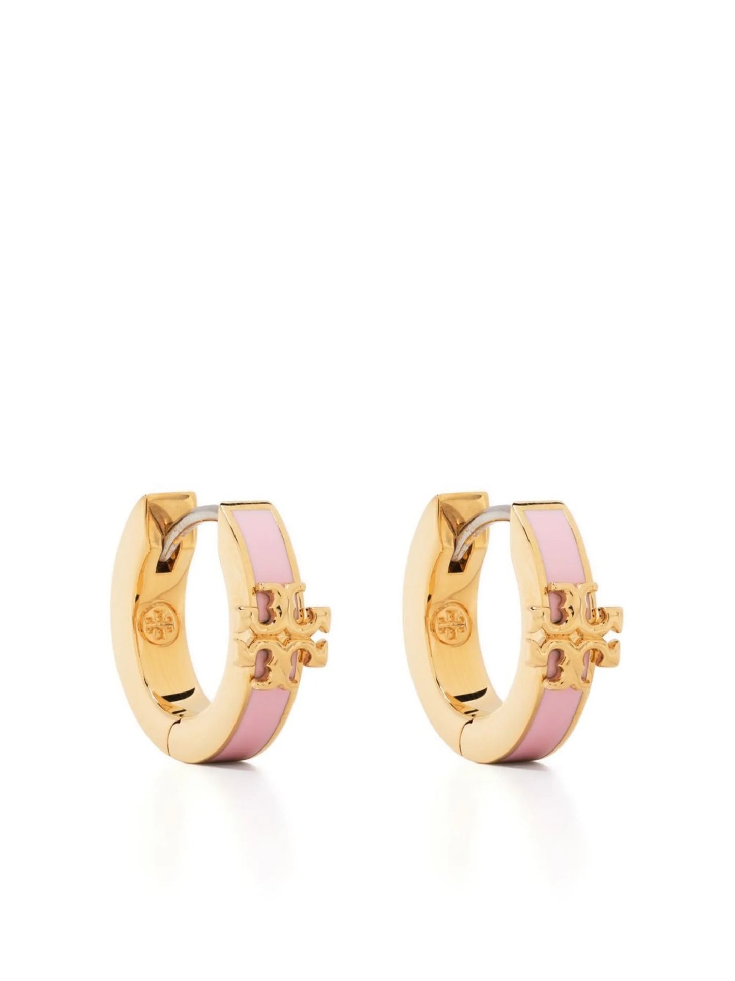 Kira logo huggie earrings