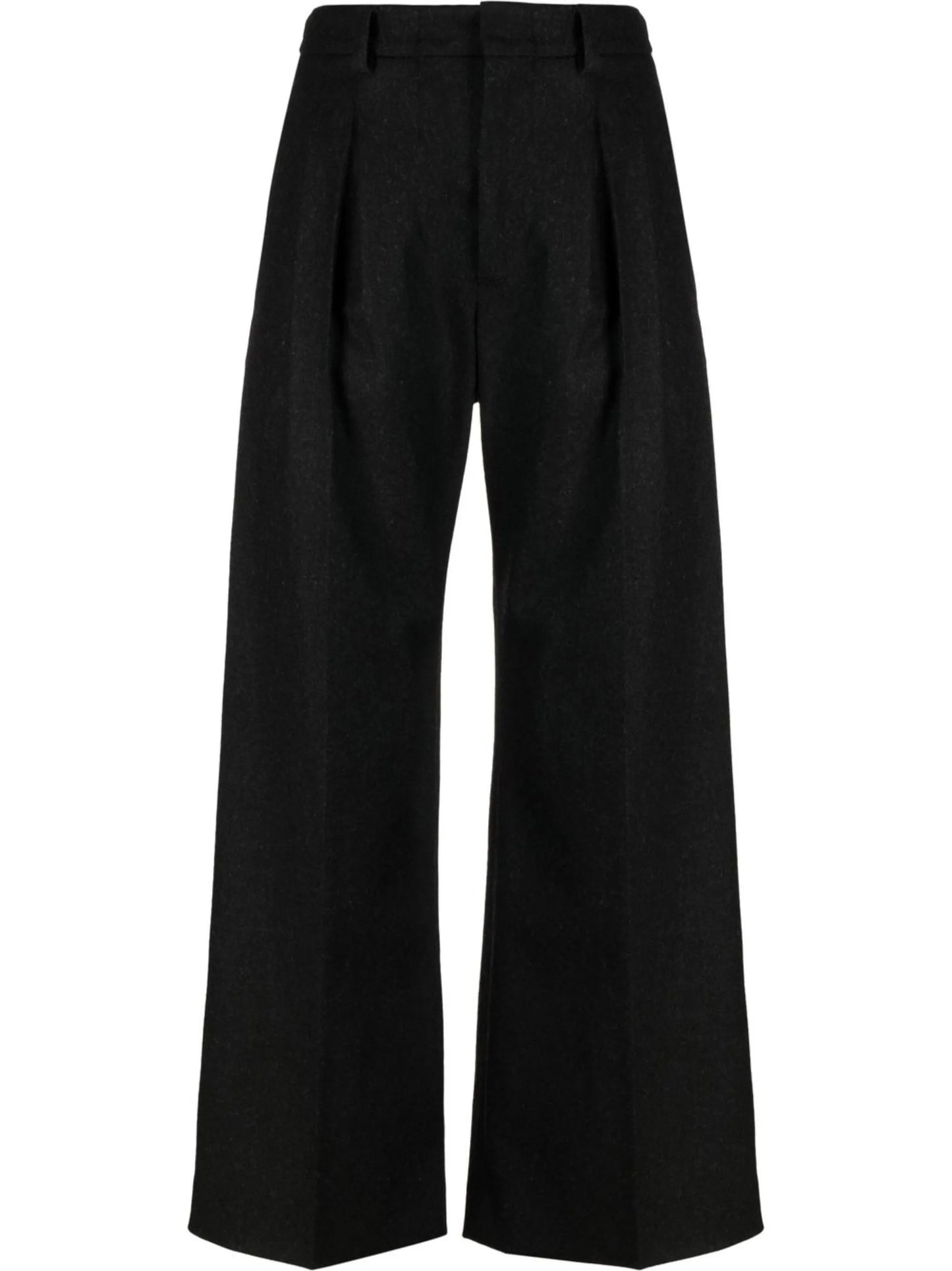 wide-leg tailored trousers