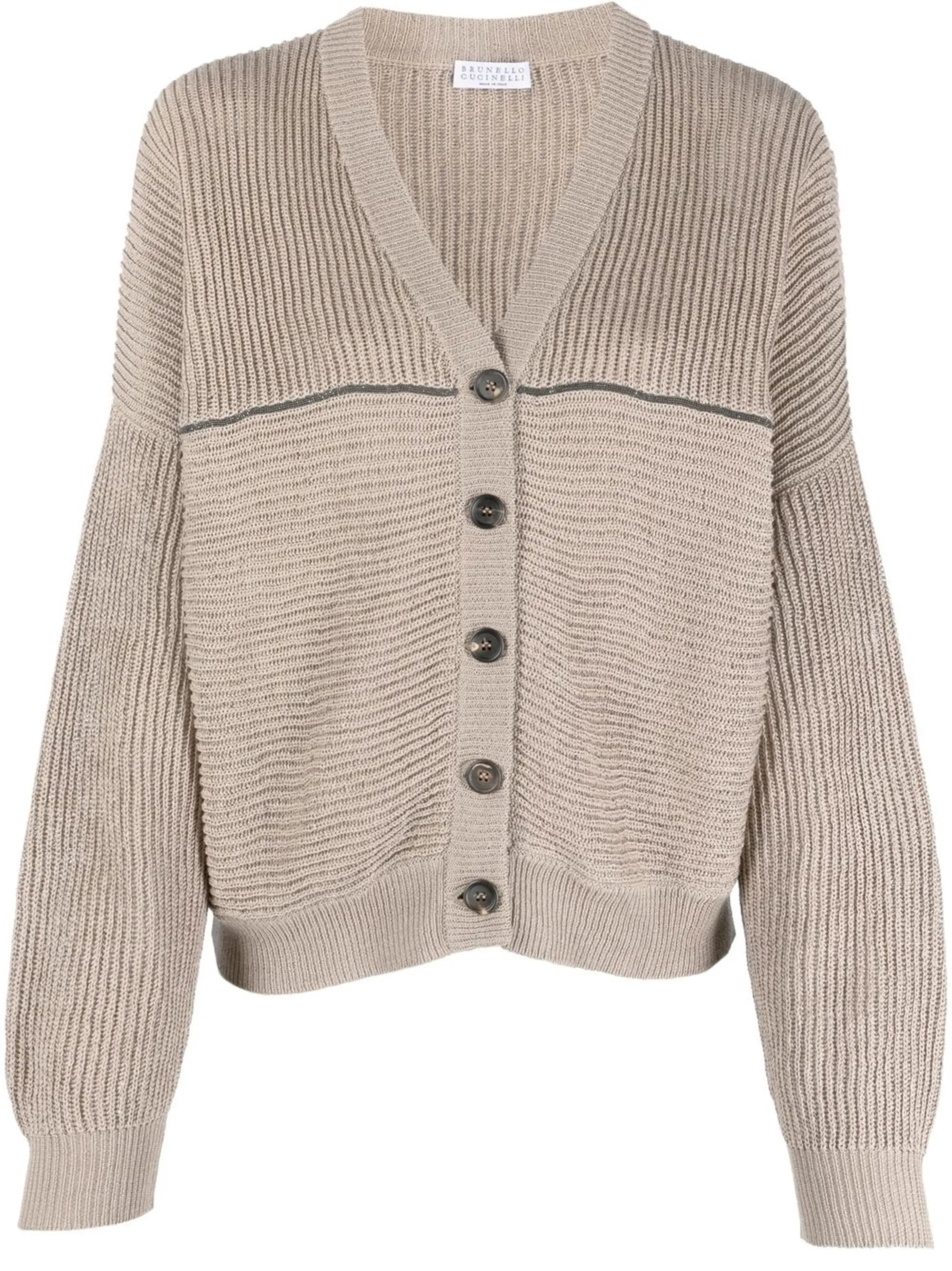 V-neck cardigan
