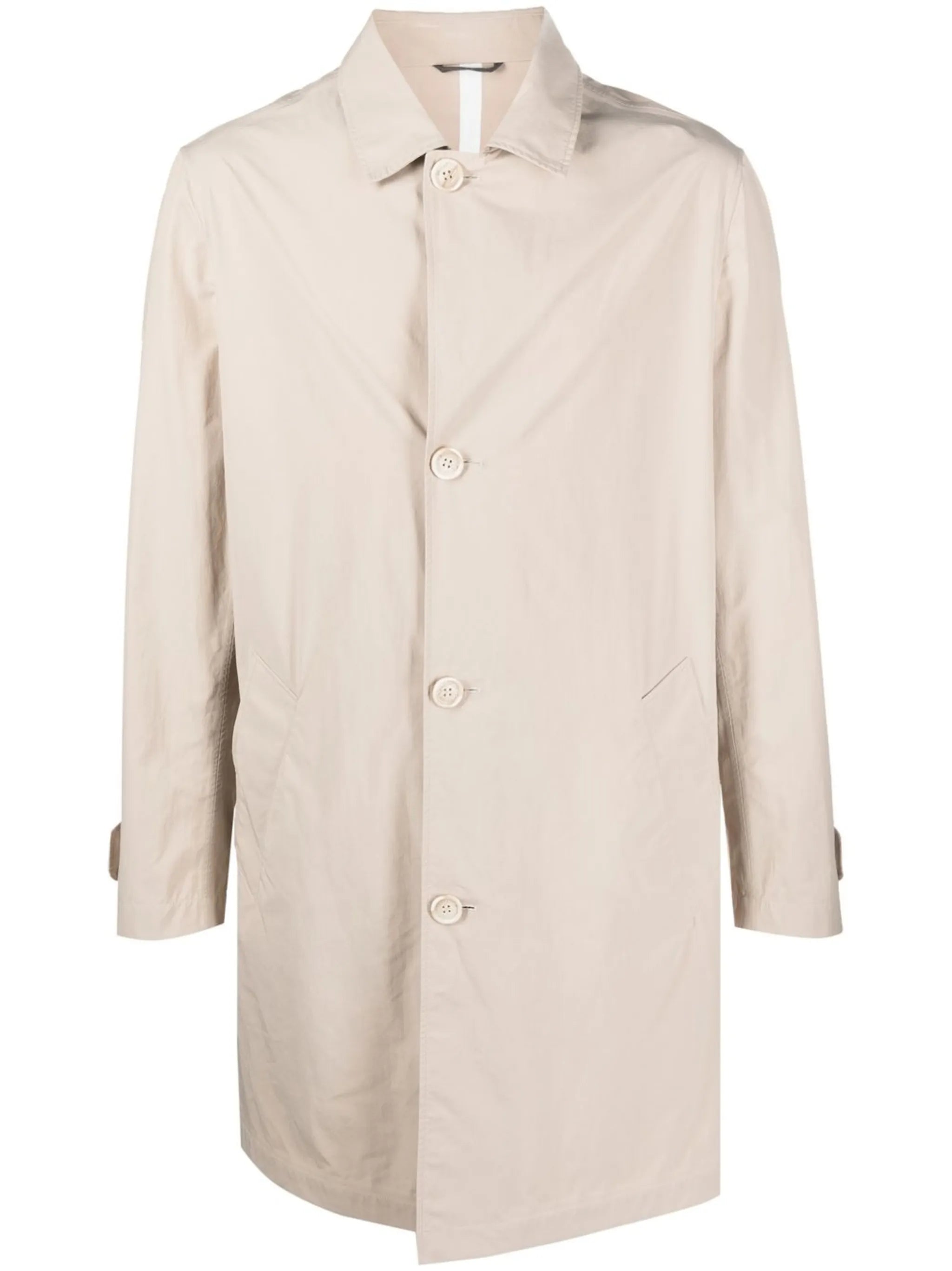 water-resistant single-breasted jacket