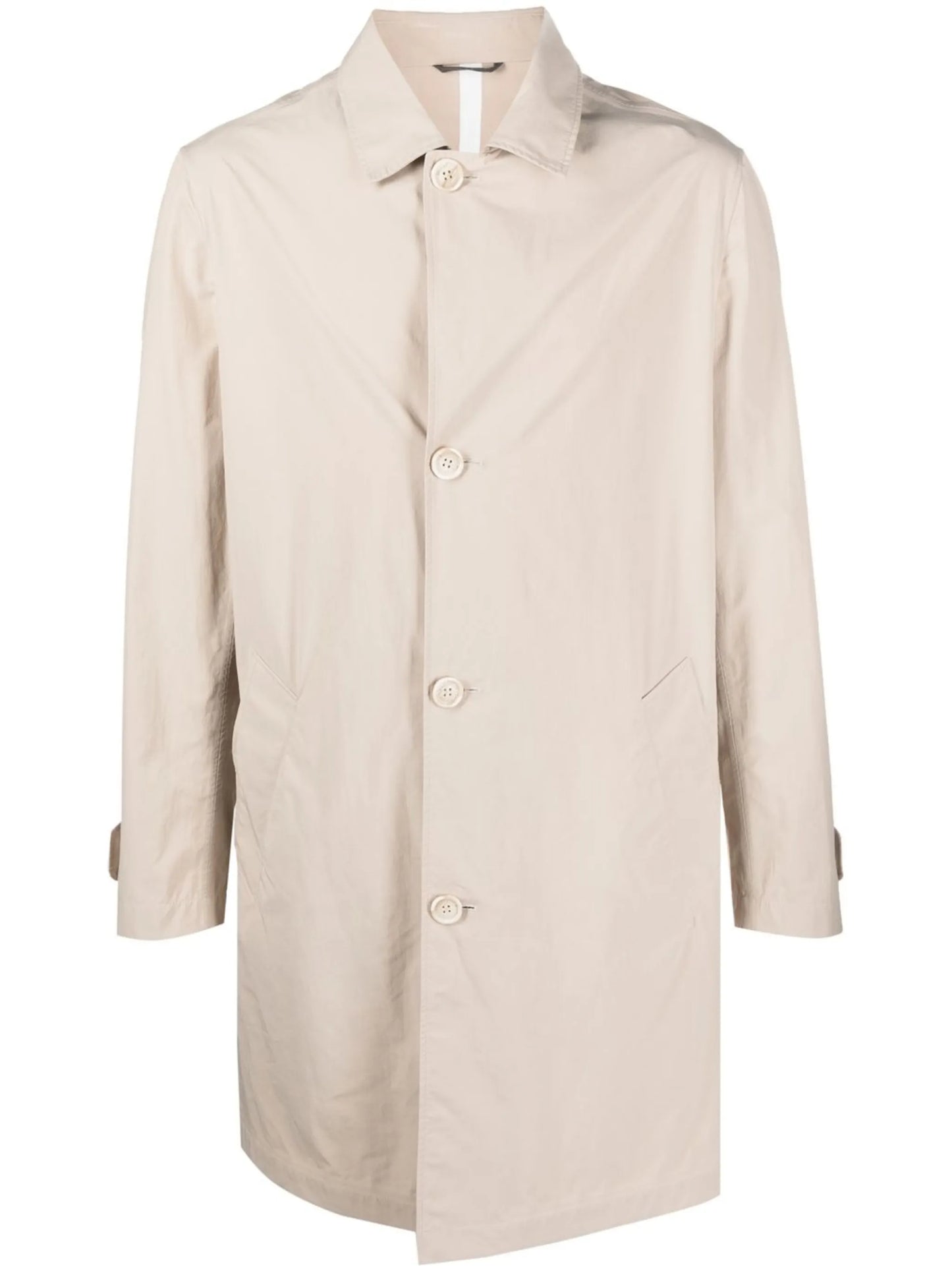 water-resistant single-breasted jacket