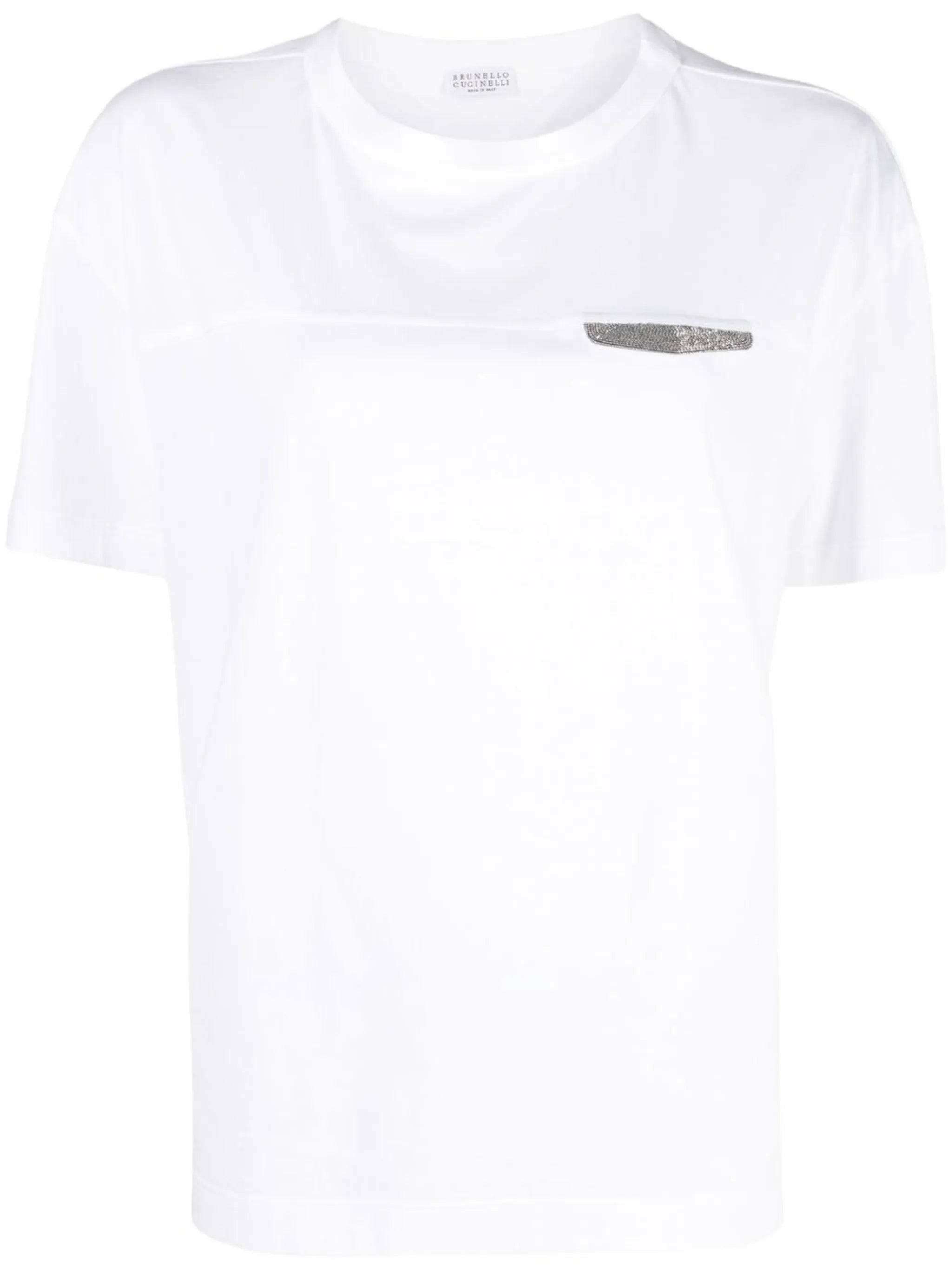 embellished cotton T-shirt