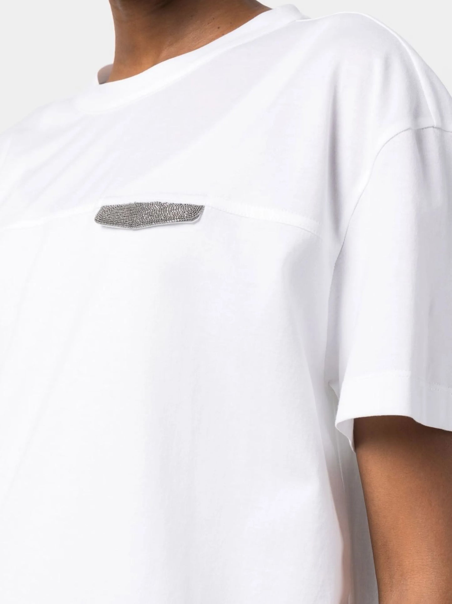 embellished cotton T-shirt