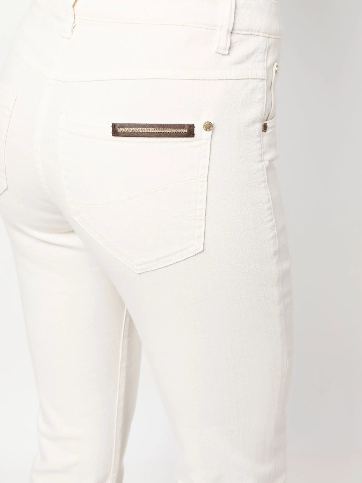 logo-patch straight-leg trousers