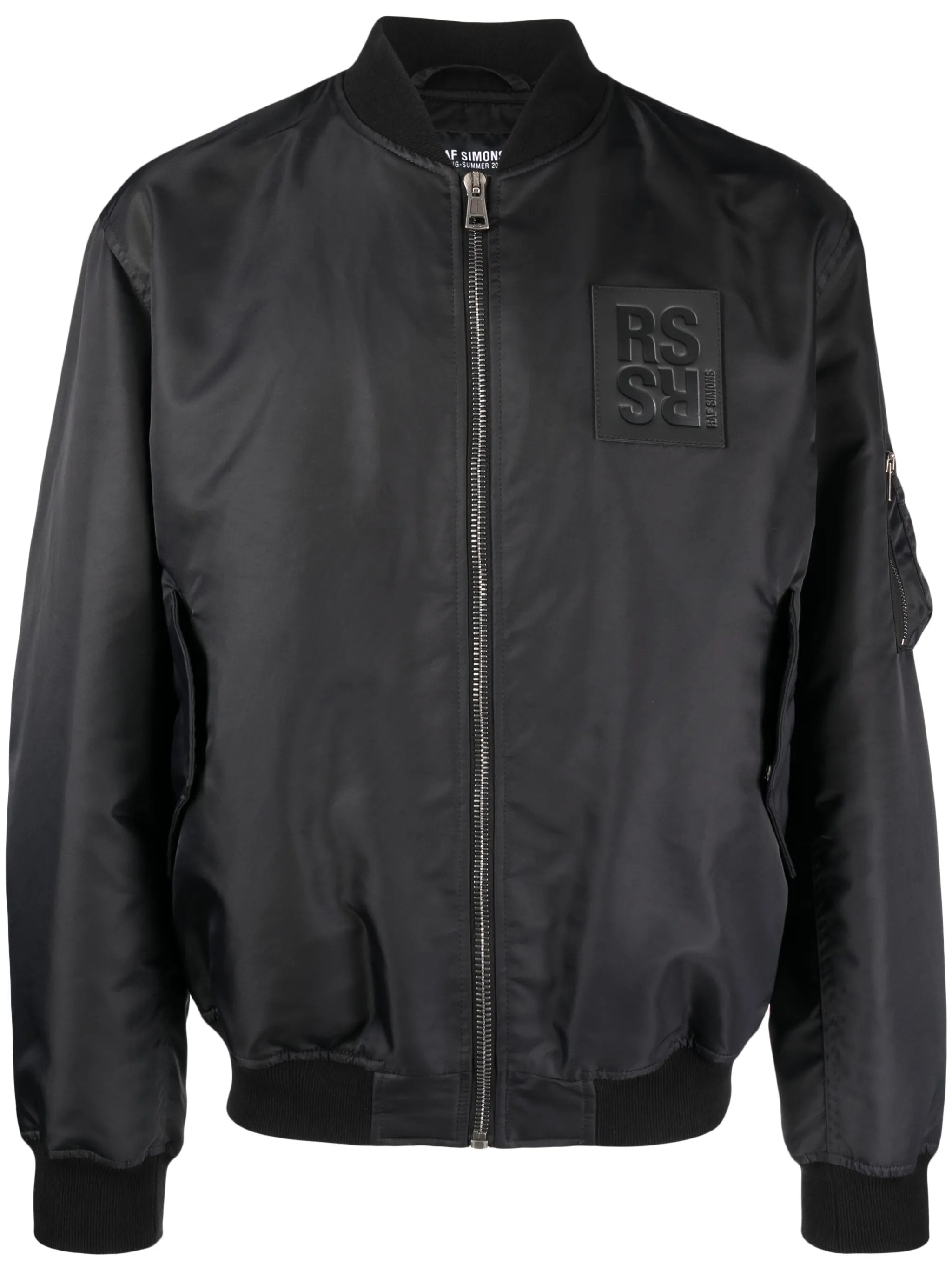 logo-patch bomber jacket