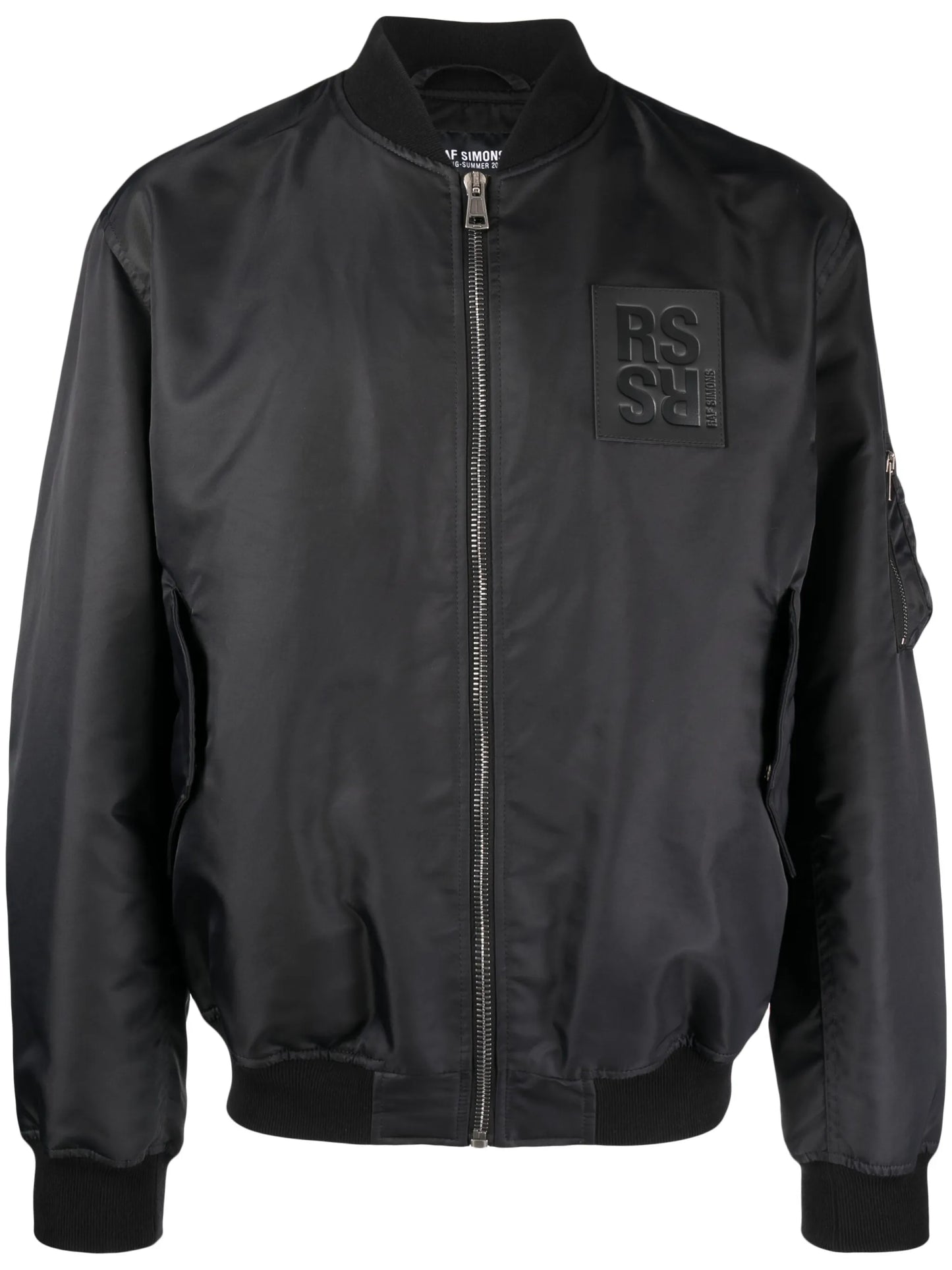 logo-patch bomber jacket