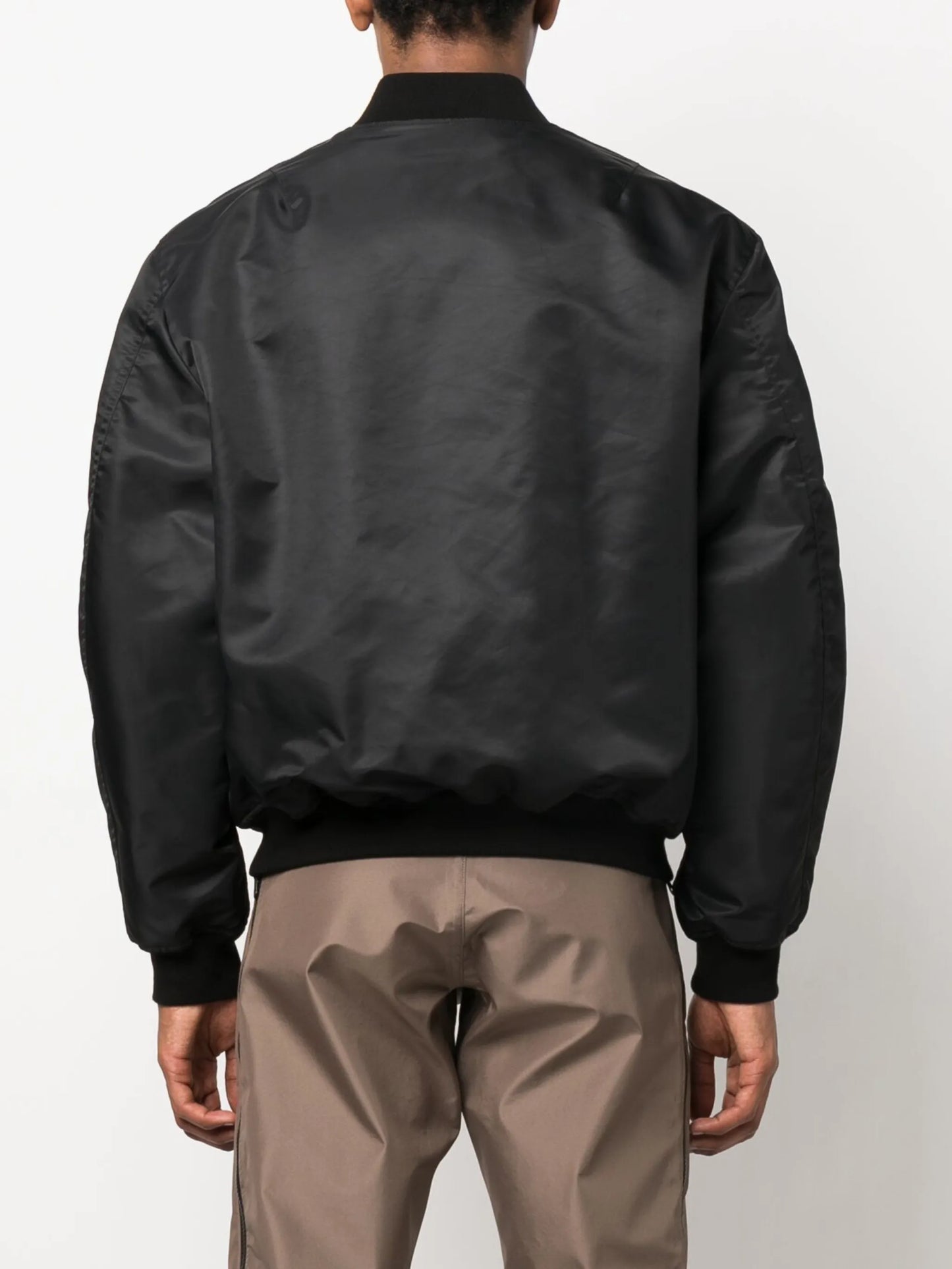 logo-patch bomber jacket