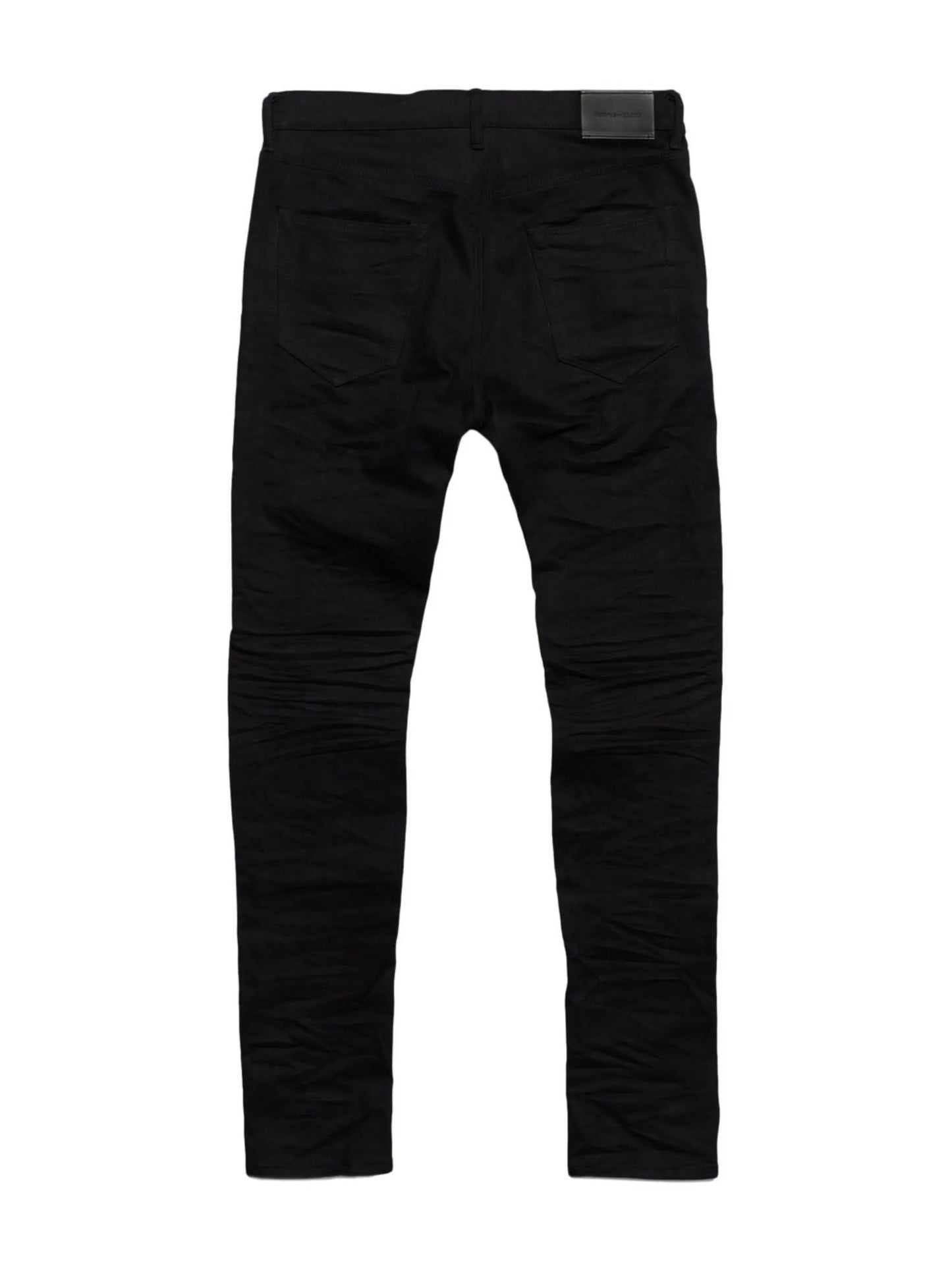 crinkled slim-cut jeans