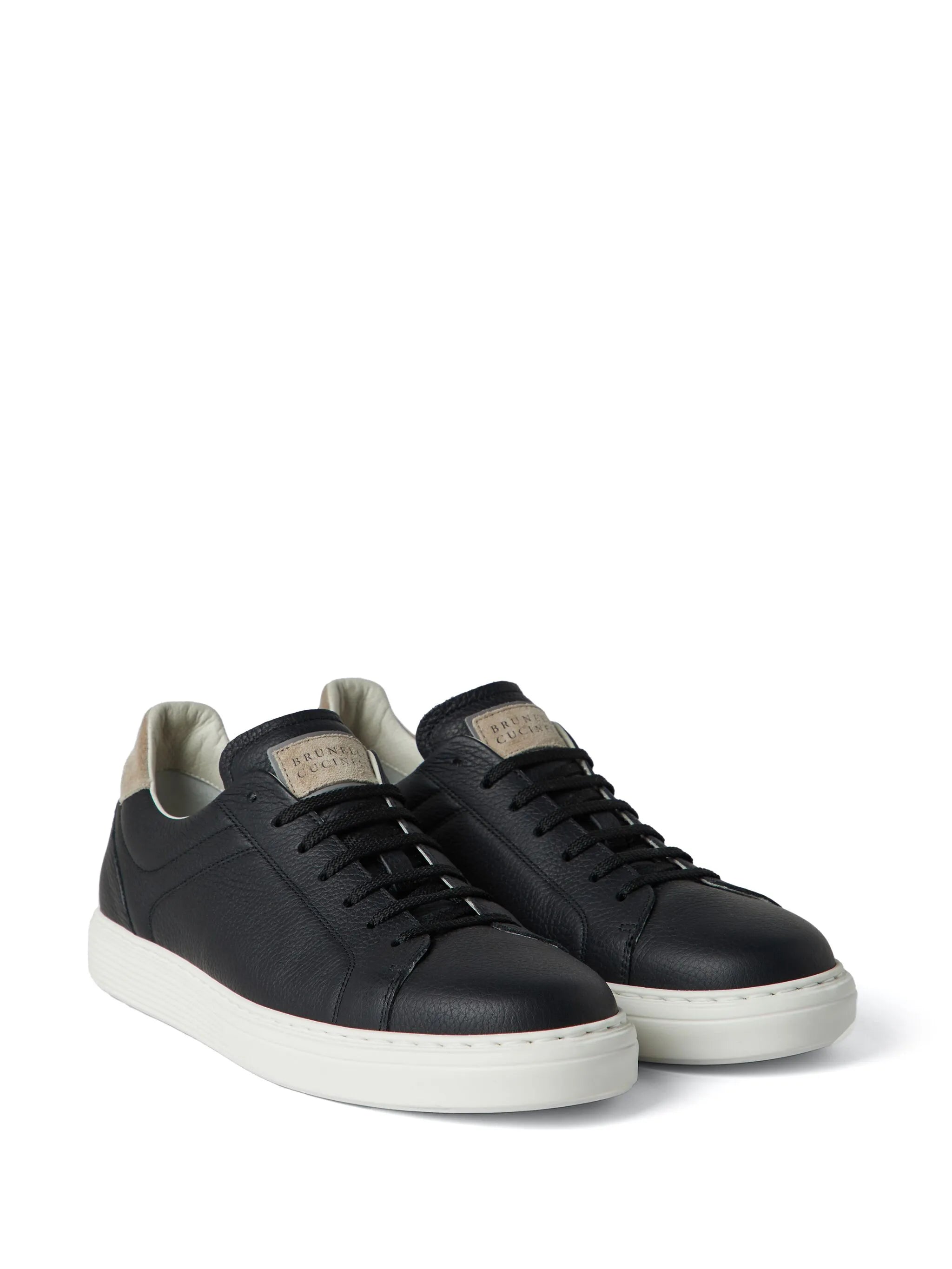 grained calfskin sneakers