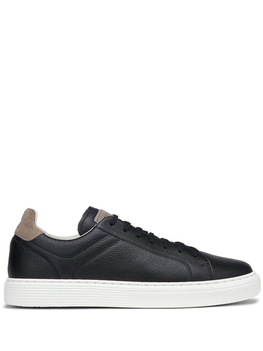 grained calfskin sneakers