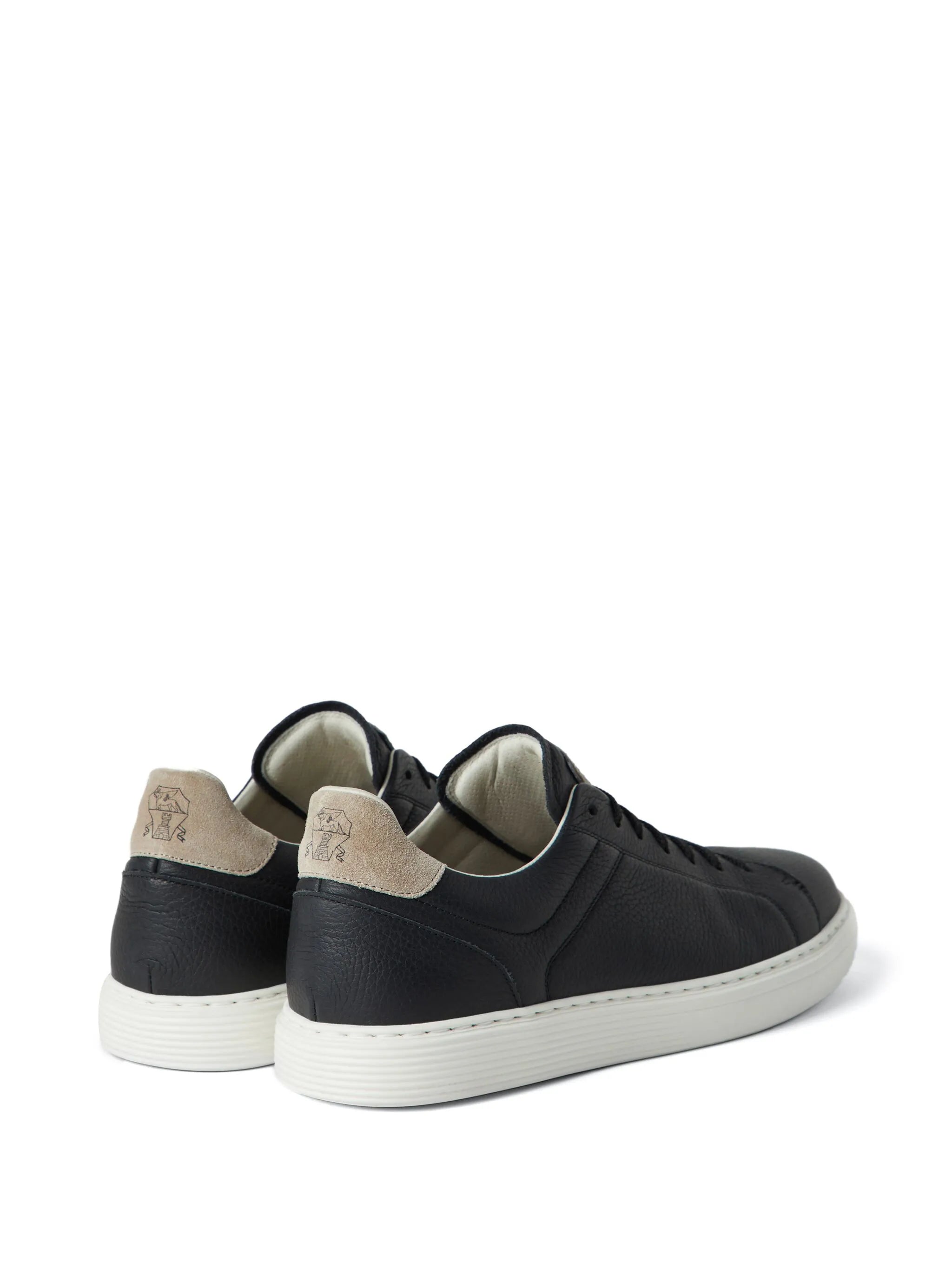 grained calfskin sneakers