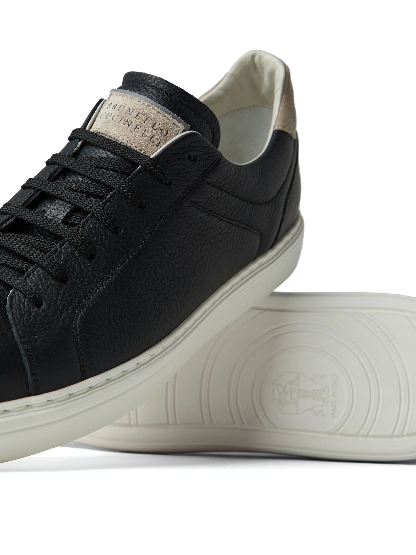 grained calfskin sneakers