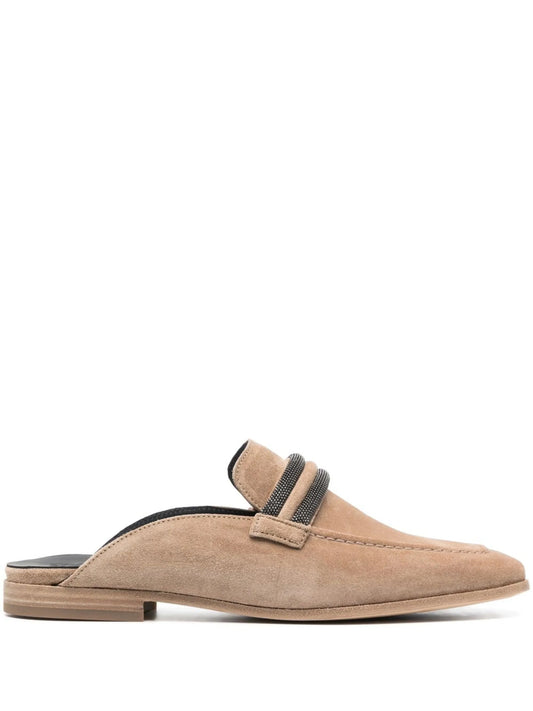 20mm slip-on suede loafers