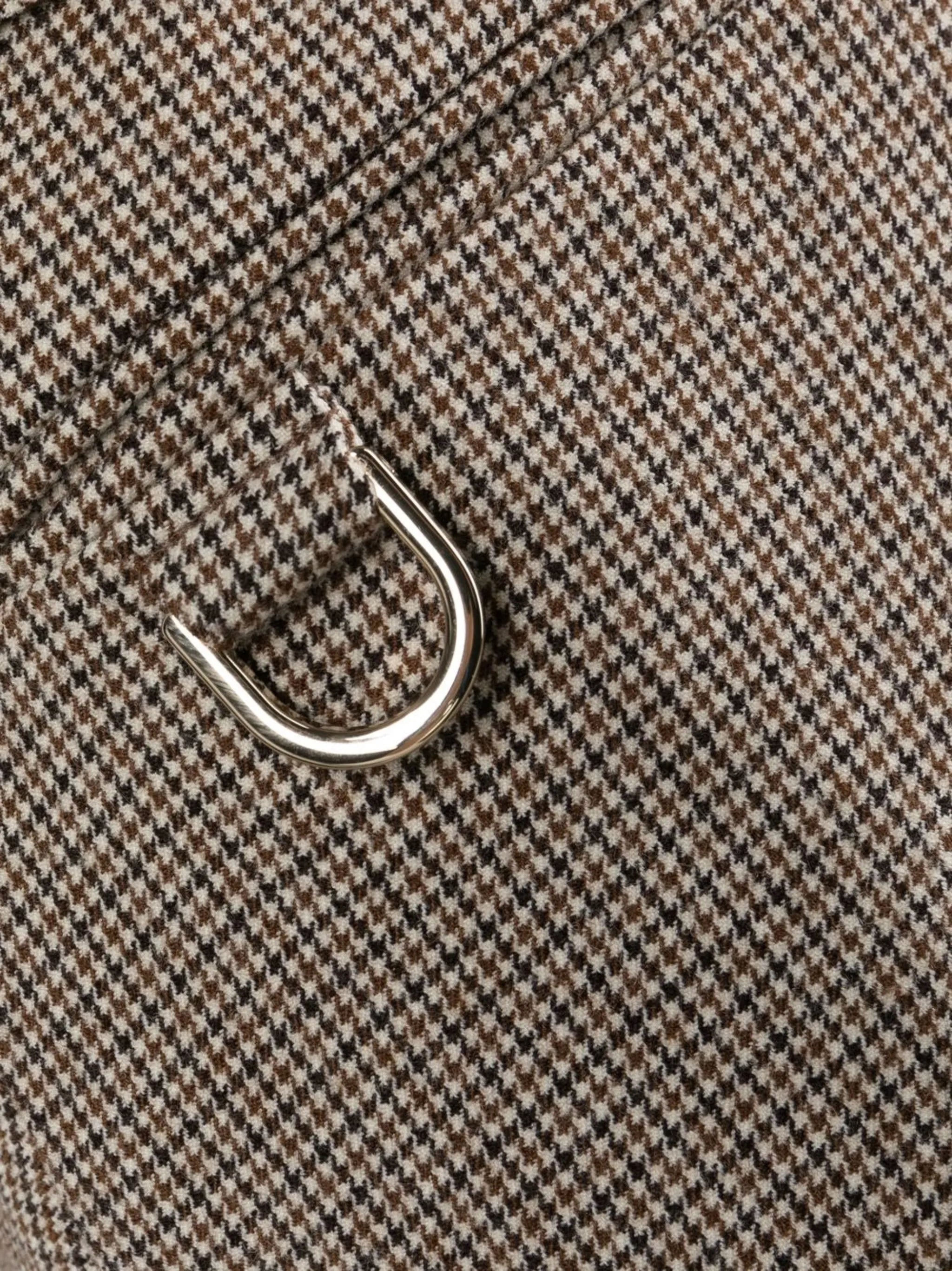 logo-detail check-pattern mini dress