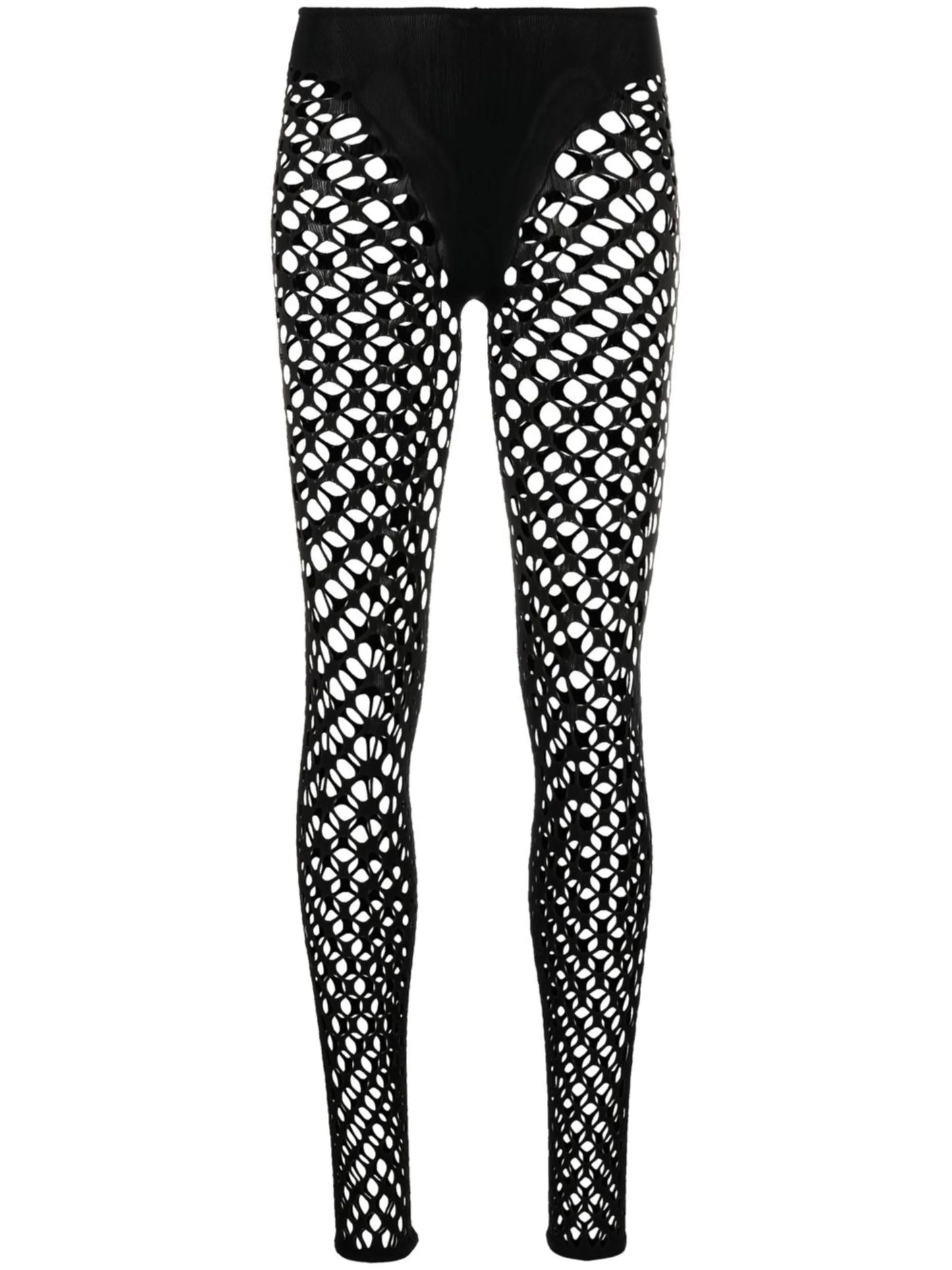 perforated mesh leggings
