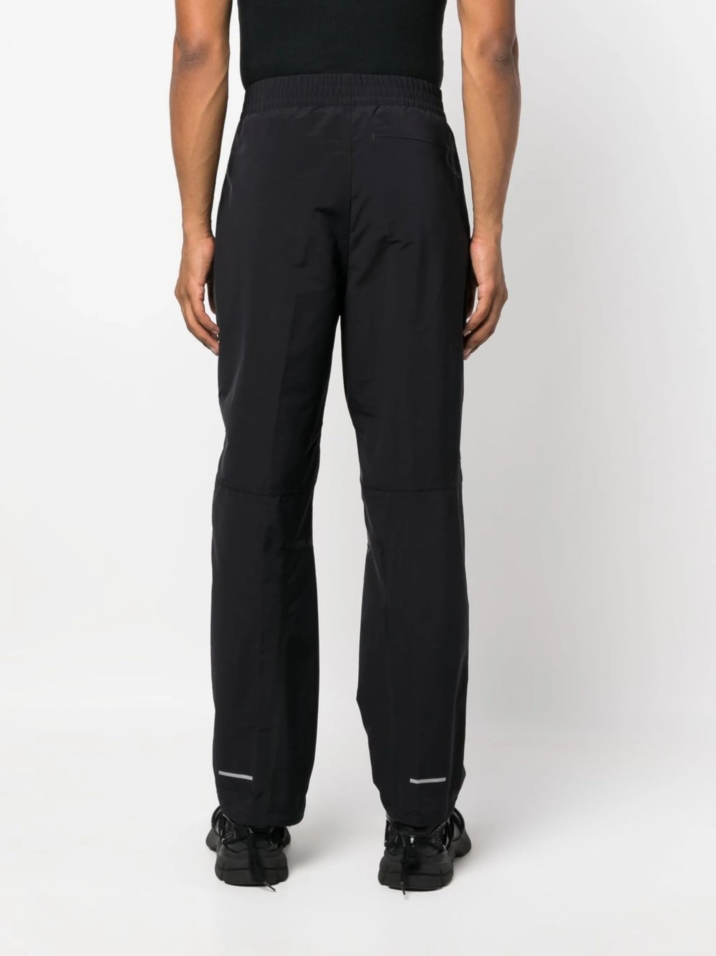 straight-leg logo-print trousers