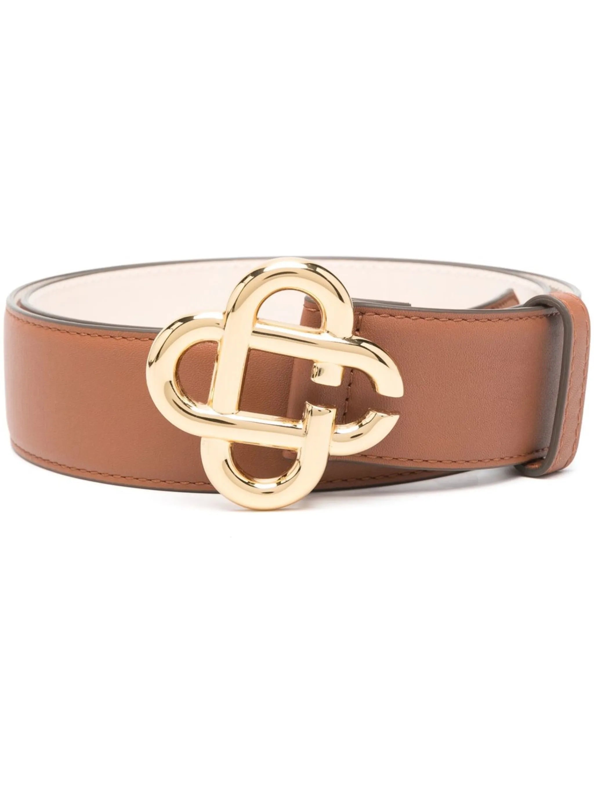 monogram plaque buckle