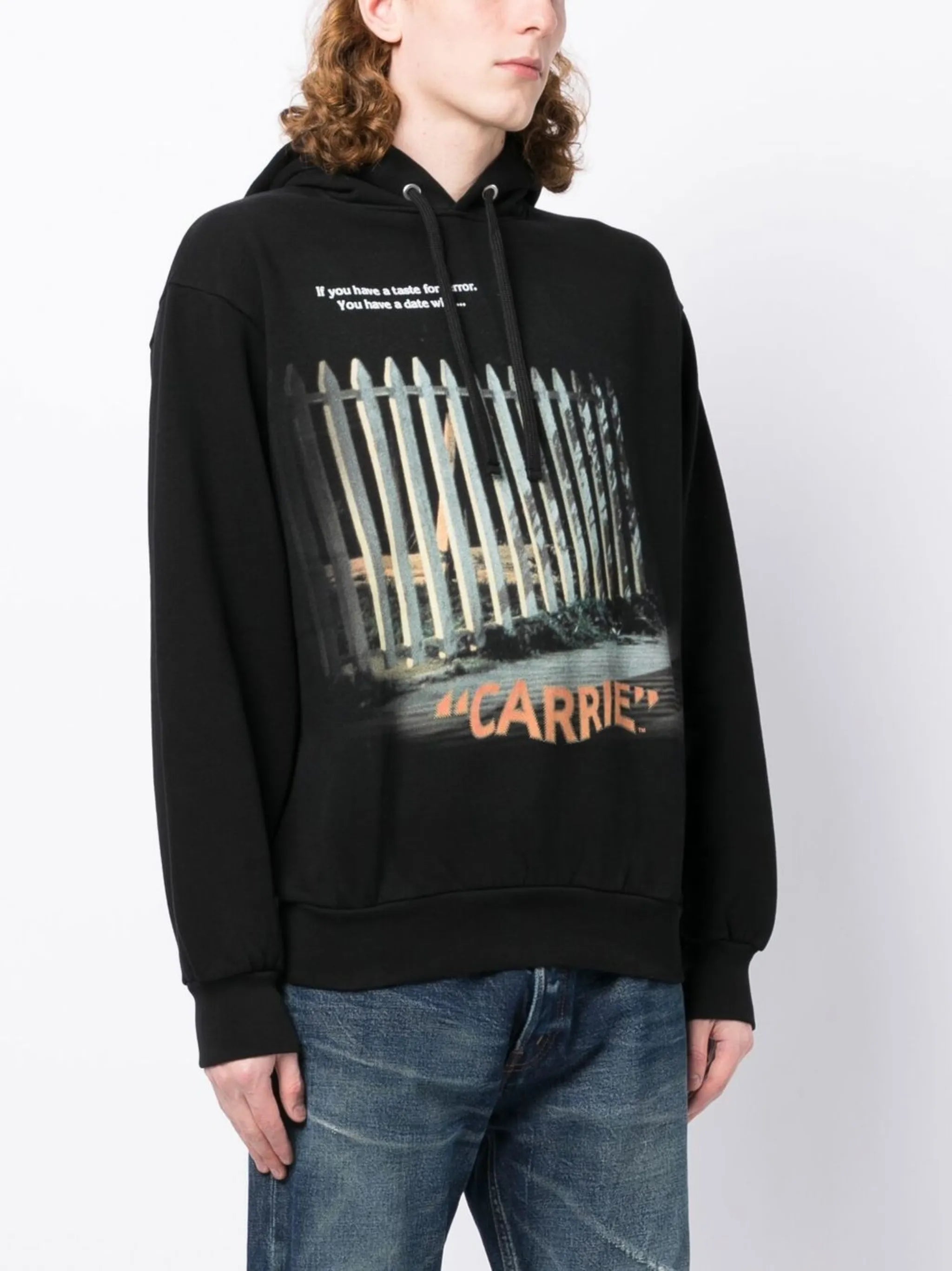 Carrie-print oversized hoodie
