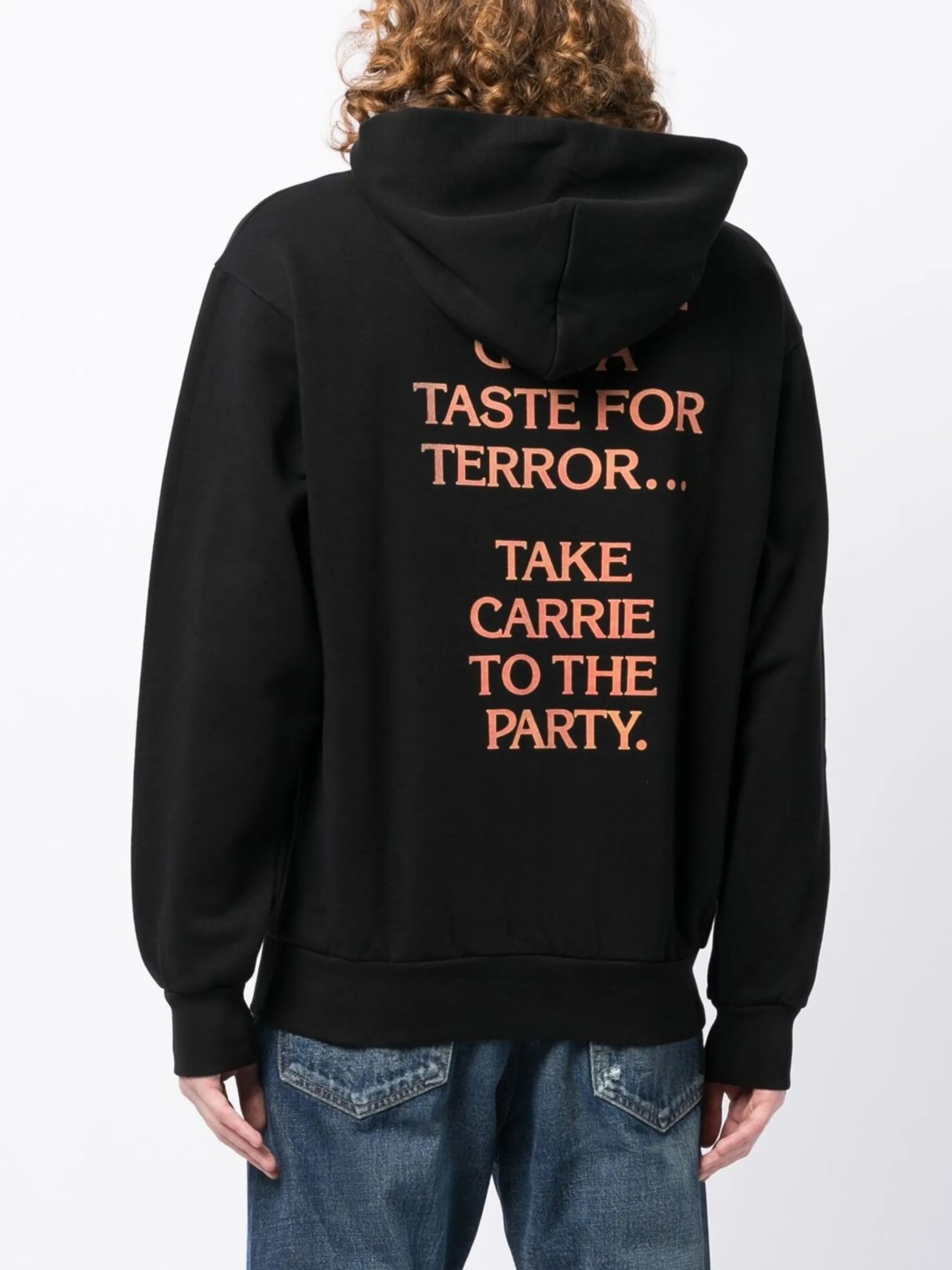 Carrie-print oversized hoodie