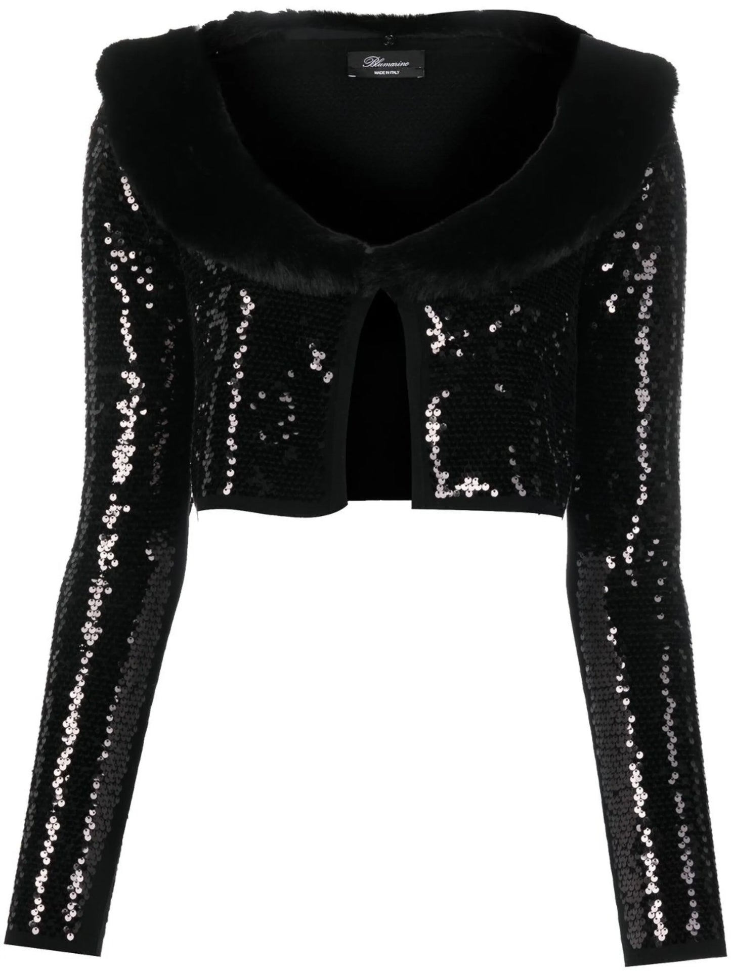 sequin-embellished cropped cardigan