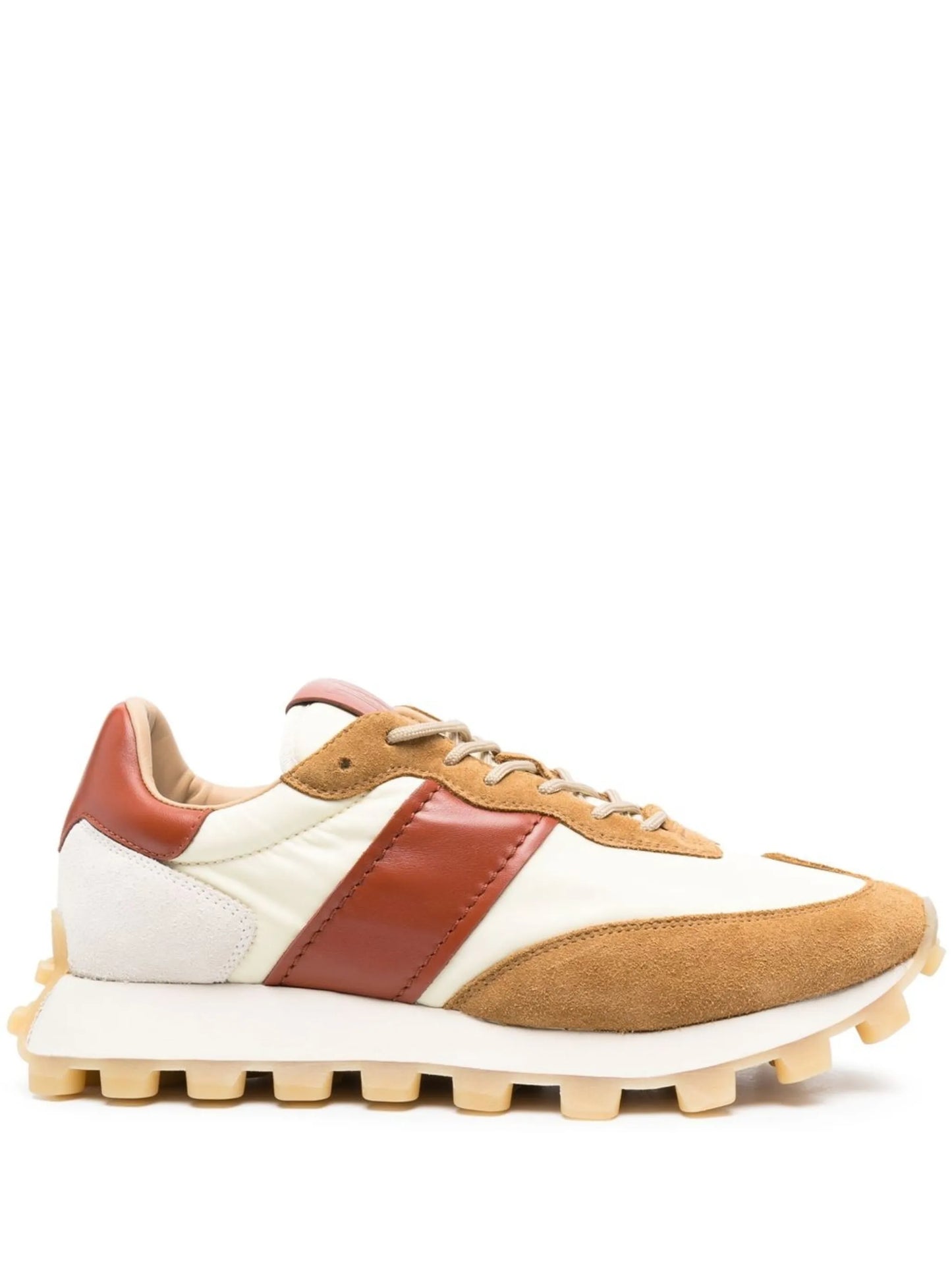 1T paneled low-top sneakers