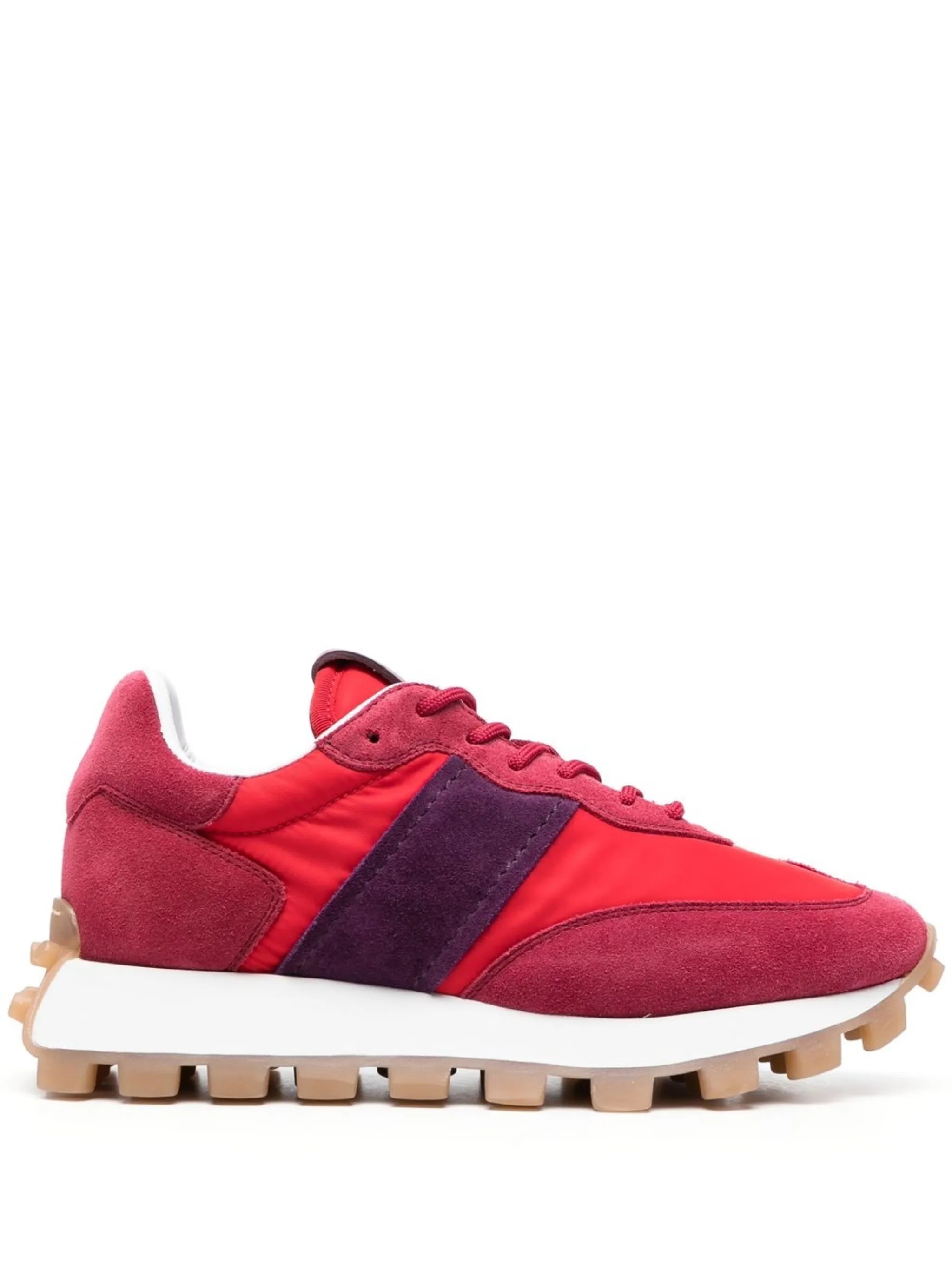 panelled low-top sneakers