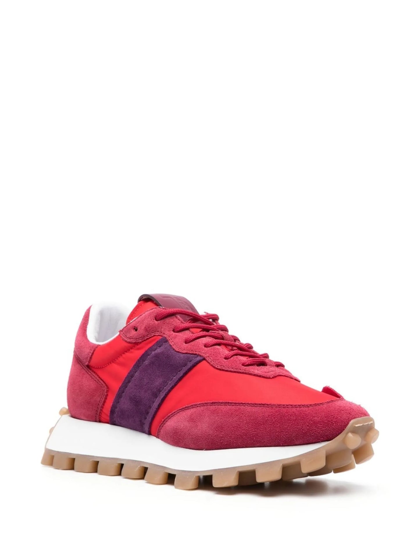 panelled low-top sneakers