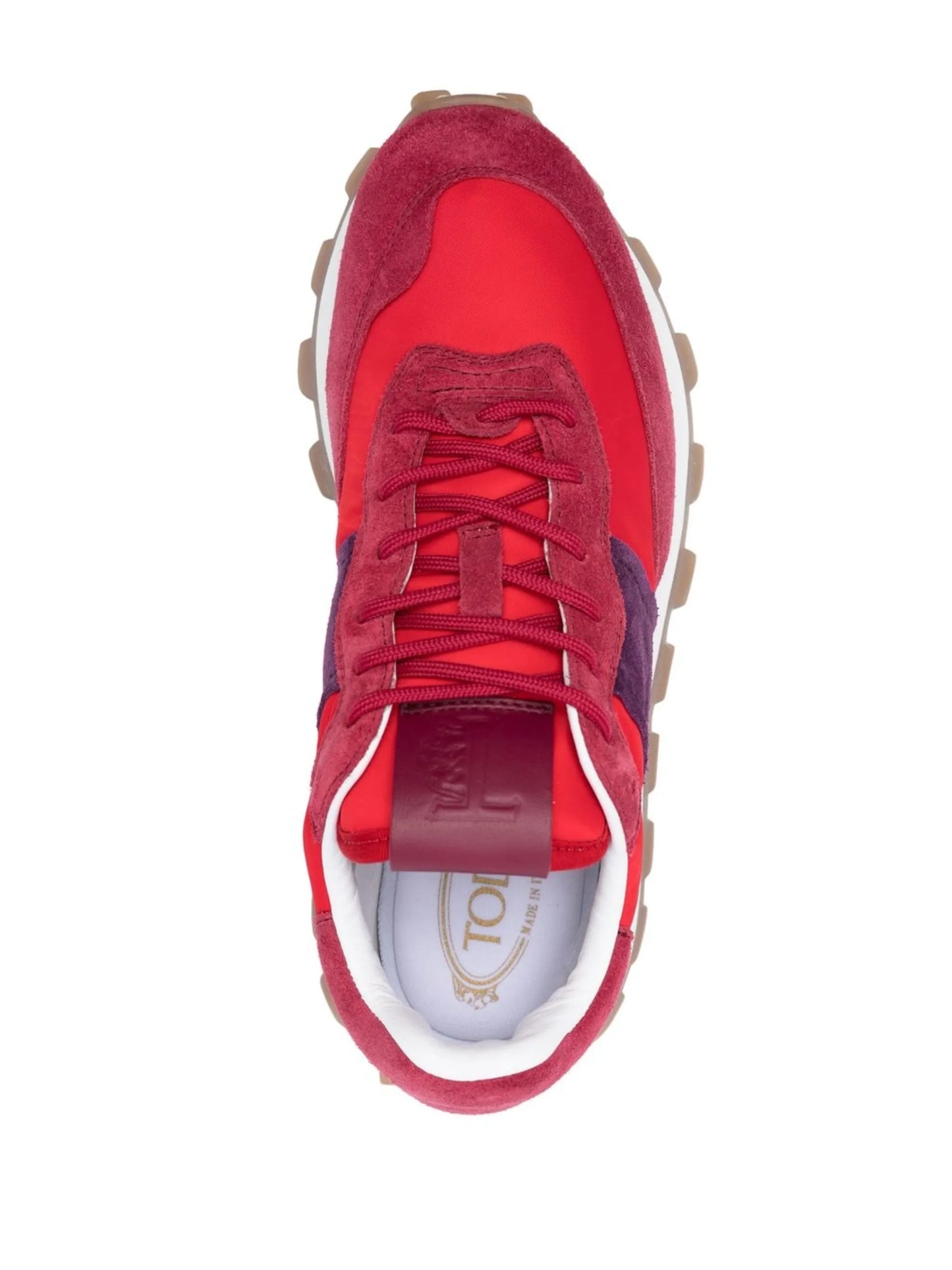 panelled low-top sneakers