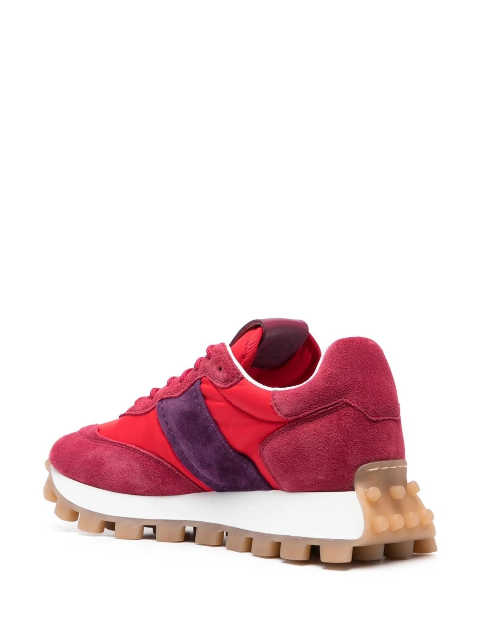 panelled low-top sneakers
