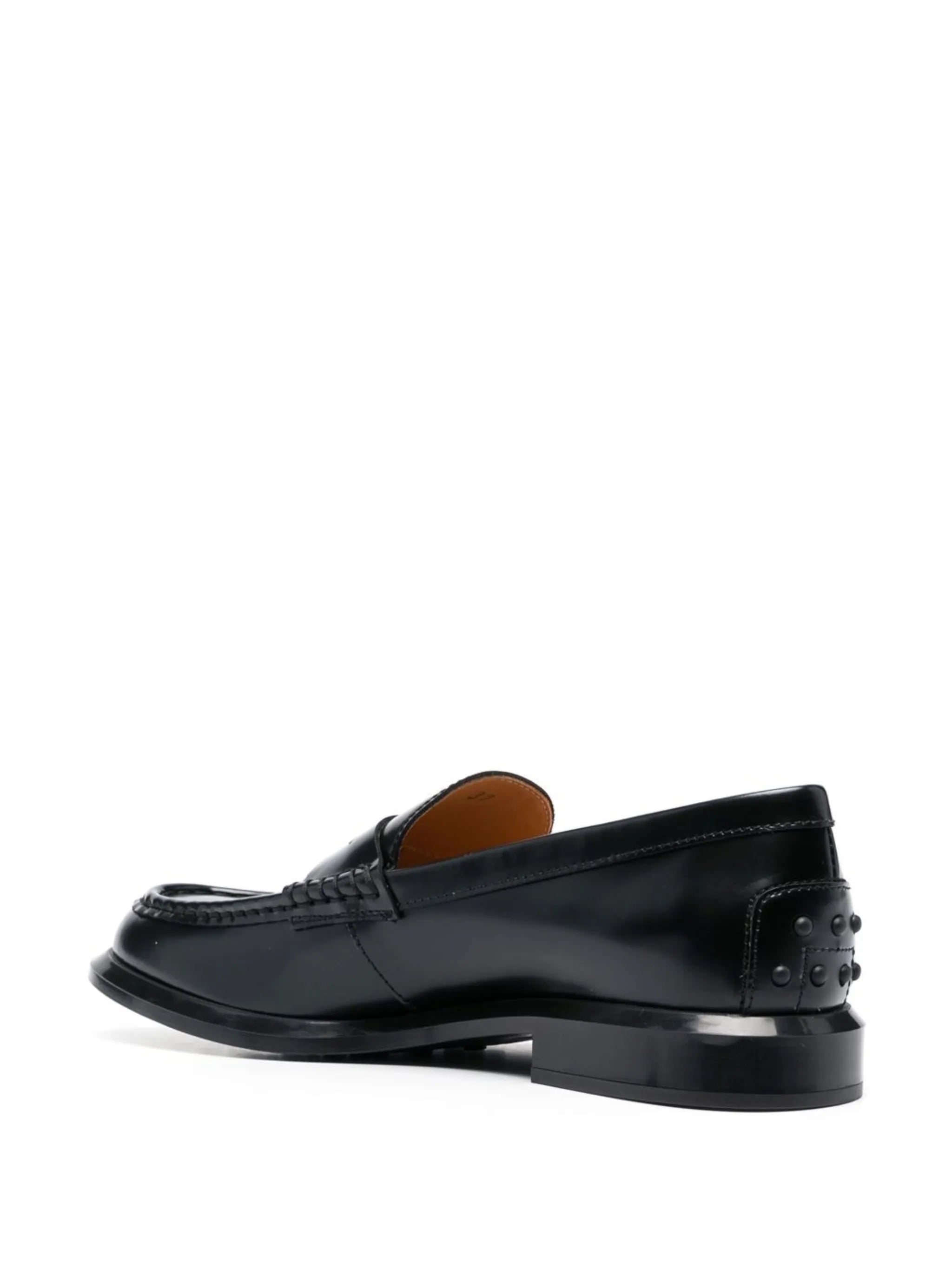 round-toe penny loafers