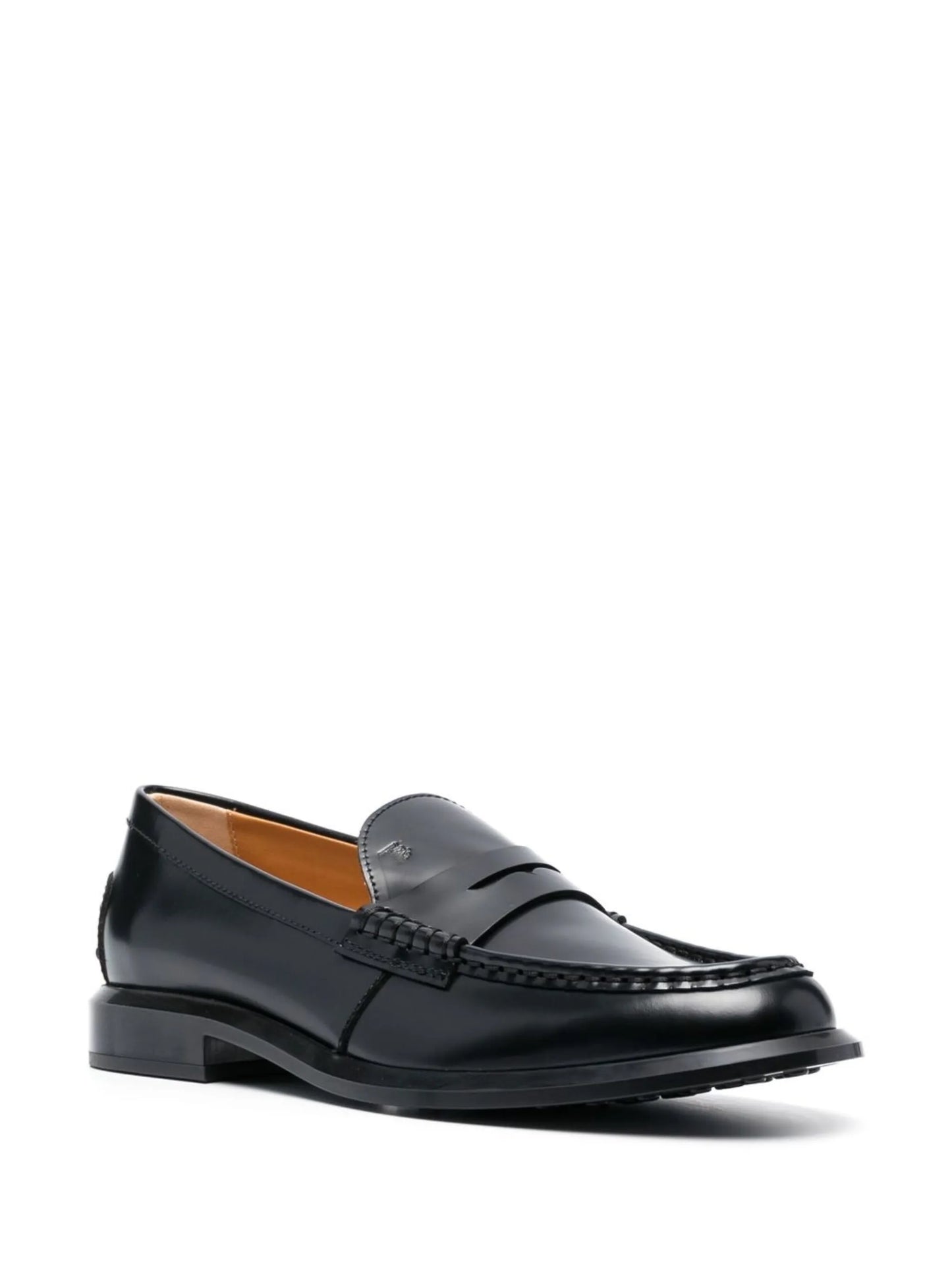 round-toe penny loafers