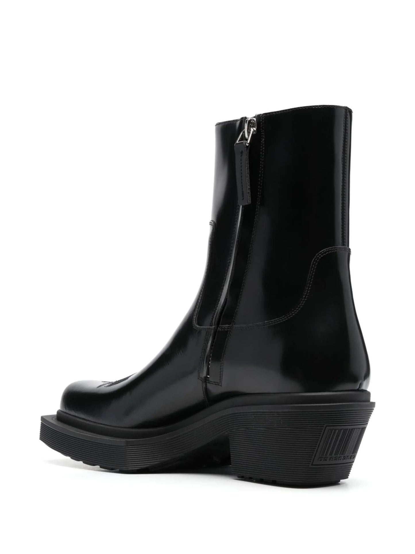 square-toe ankle boots