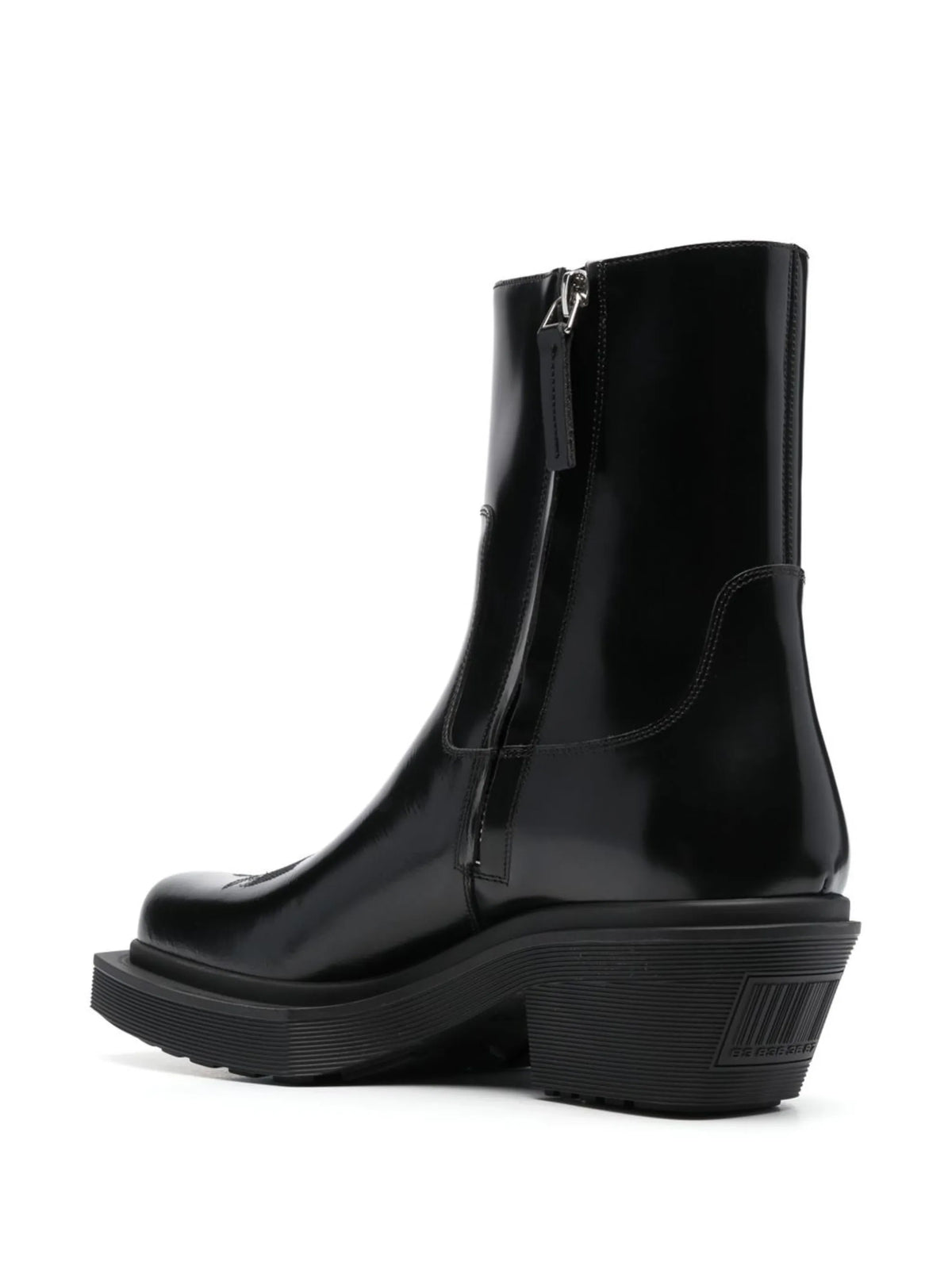 square-toe ankle boots