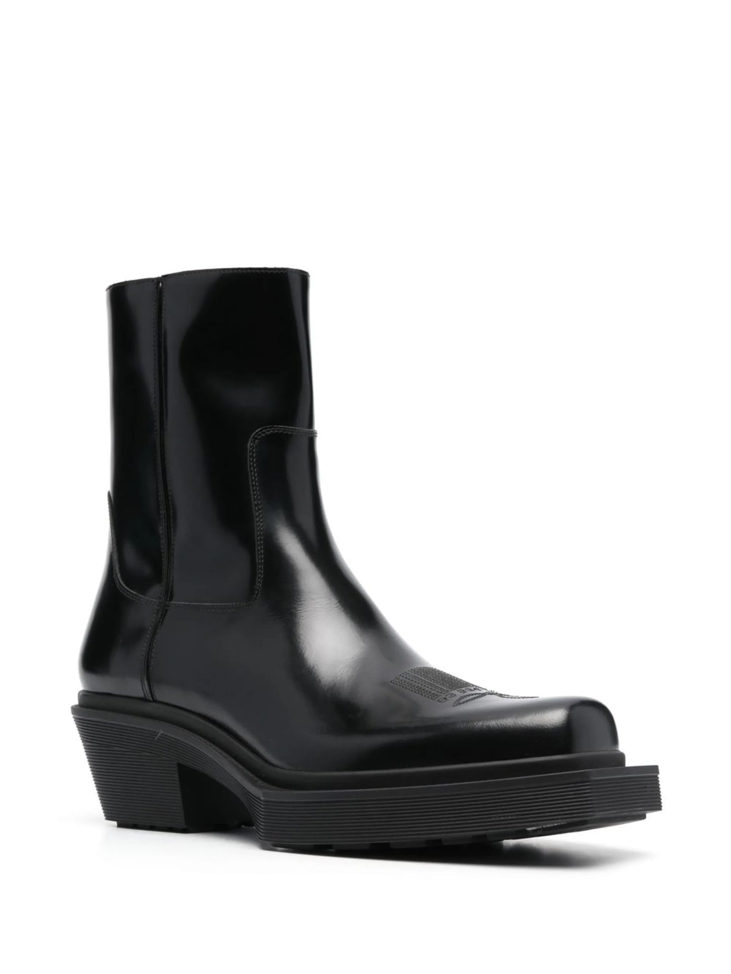 square-toe ankle boots