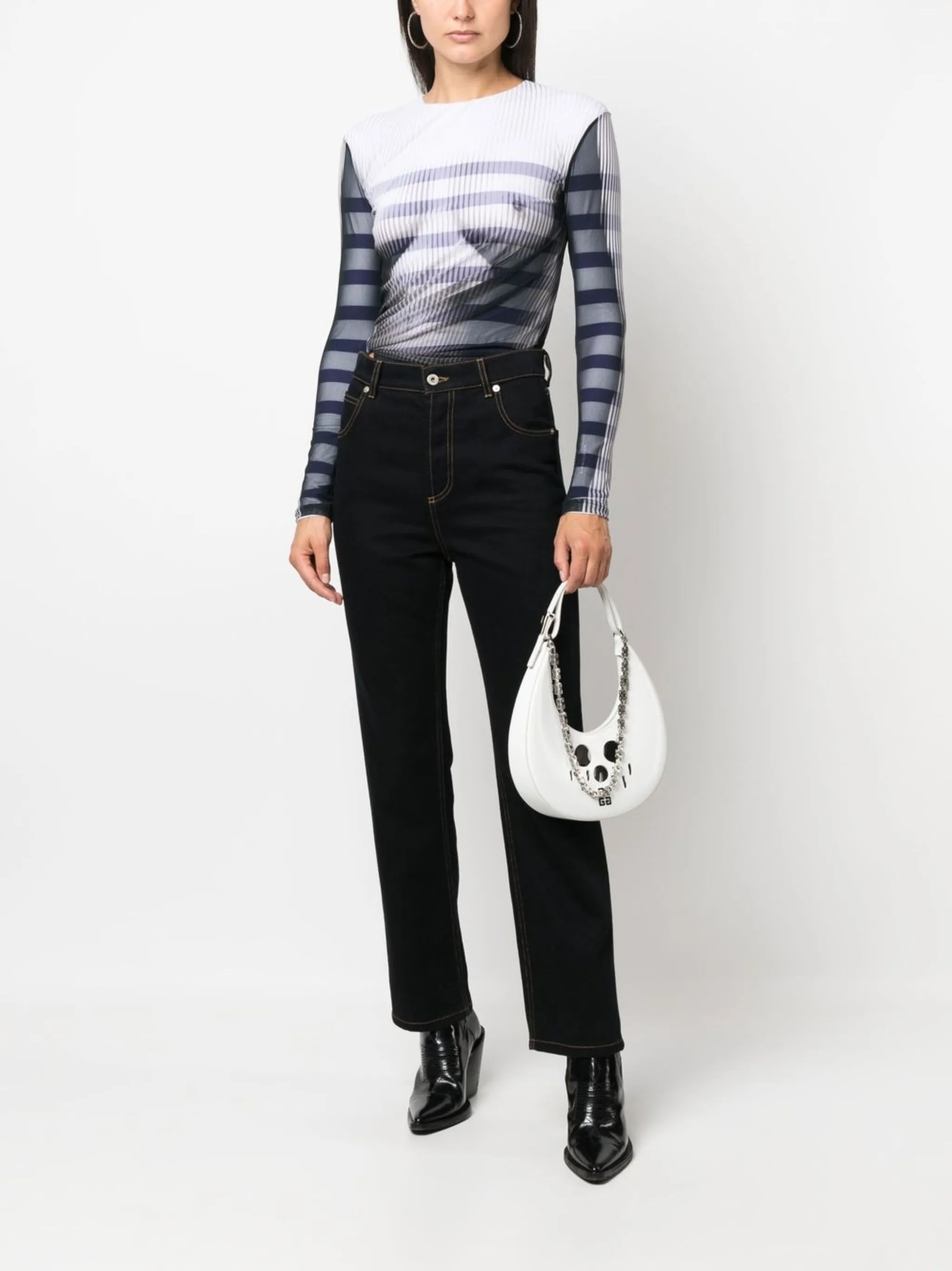 graphic-print long-sleeve body