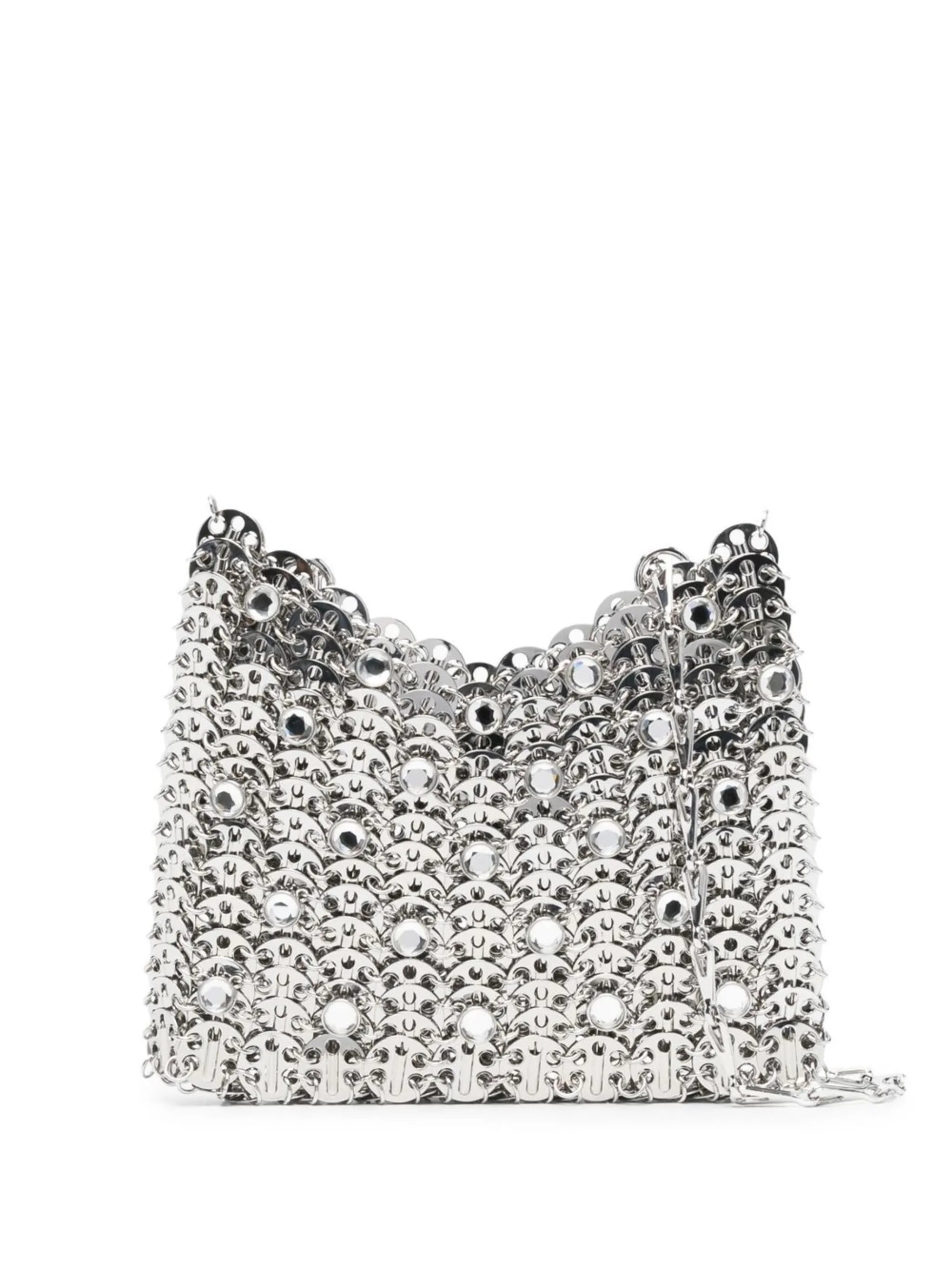 metal-disc shoulder bag