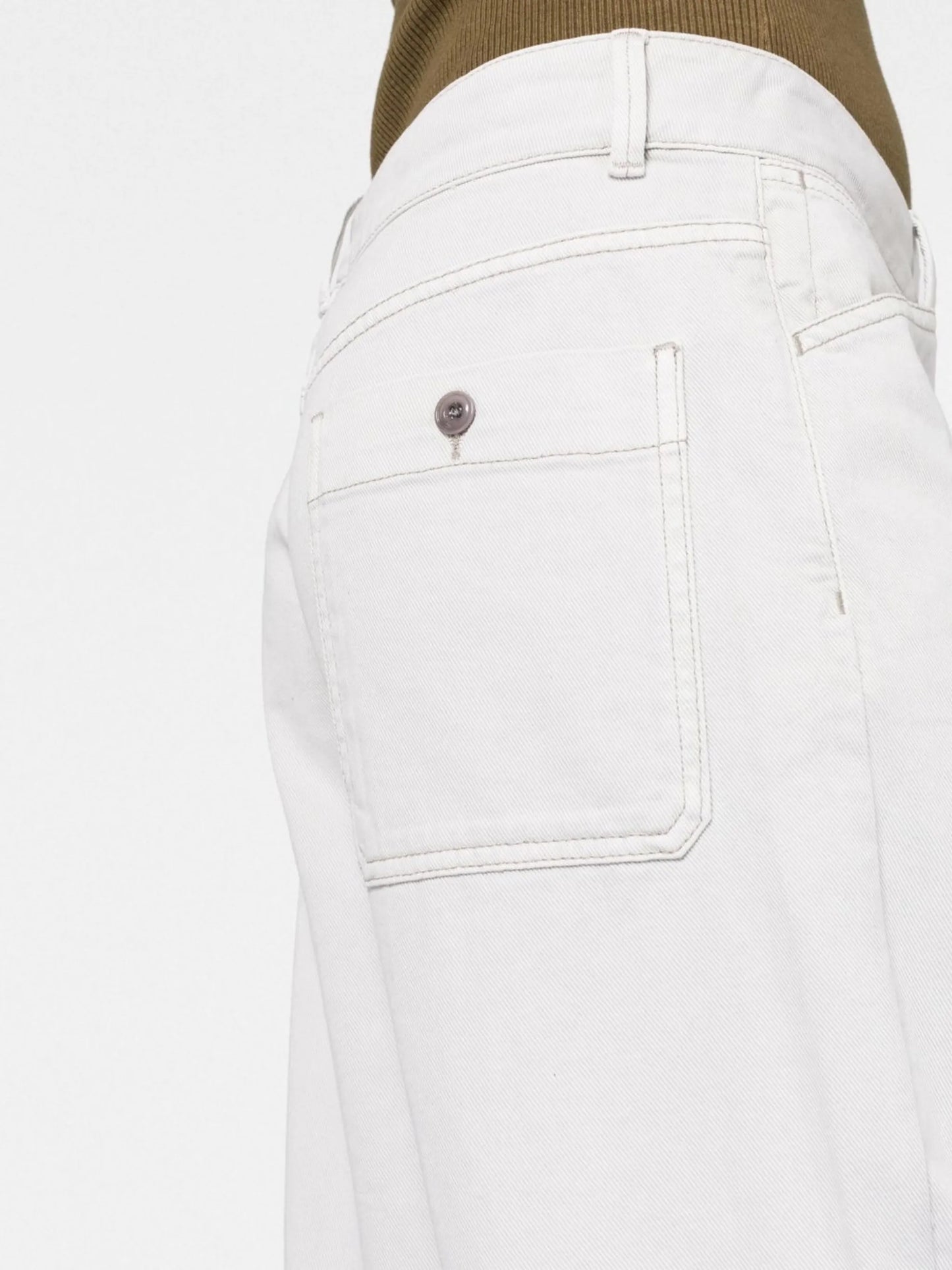 high-waisted wide-leg jeans