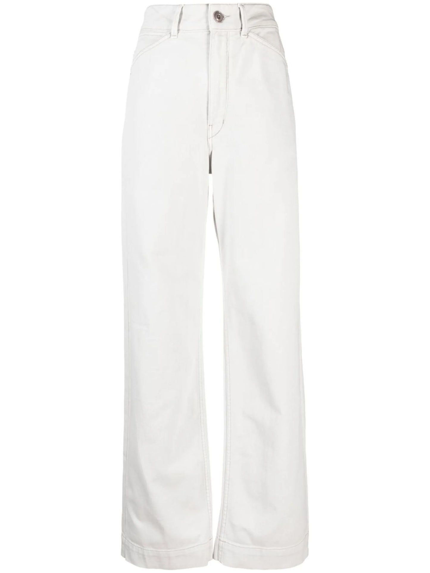 high-waisted wide-leg jeans
